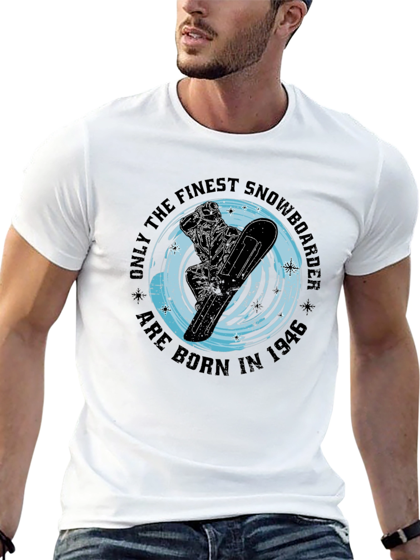 Finest Snowboarder Born In 1946 Graphic T-Shirt
