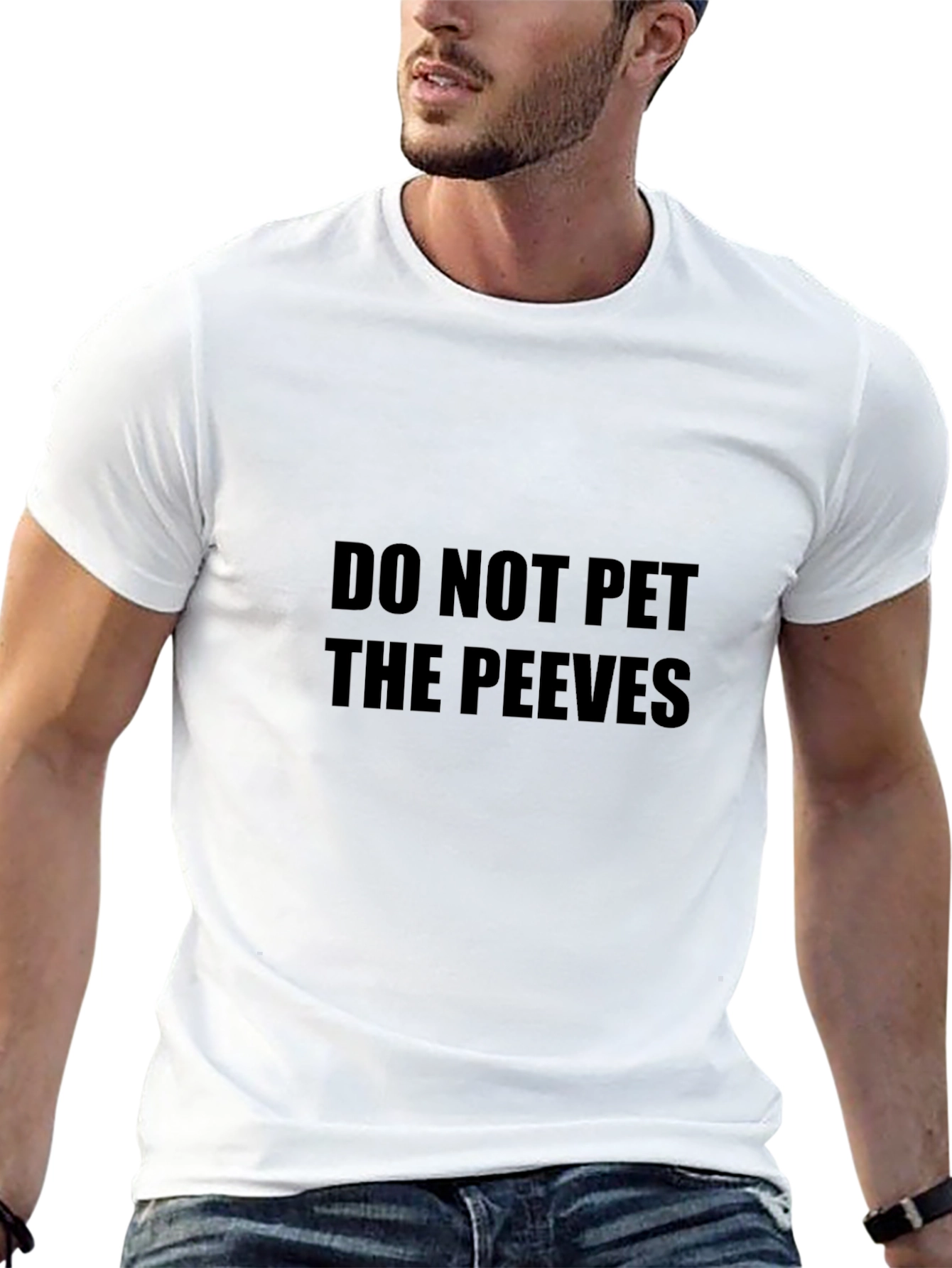 Do Not Pet The Peeves Black Graphic Tee