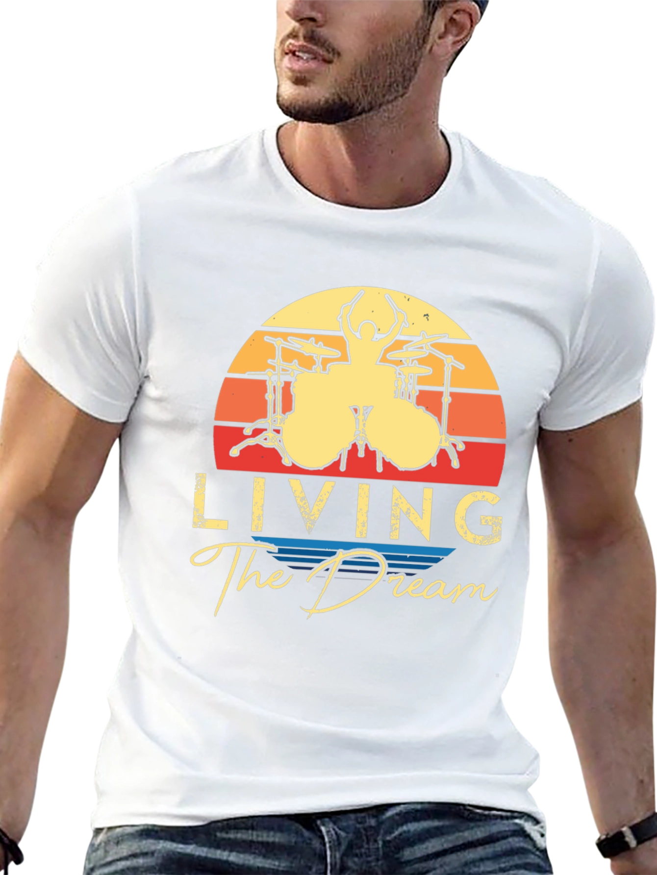 Living The Dream Drummer T-Shirt