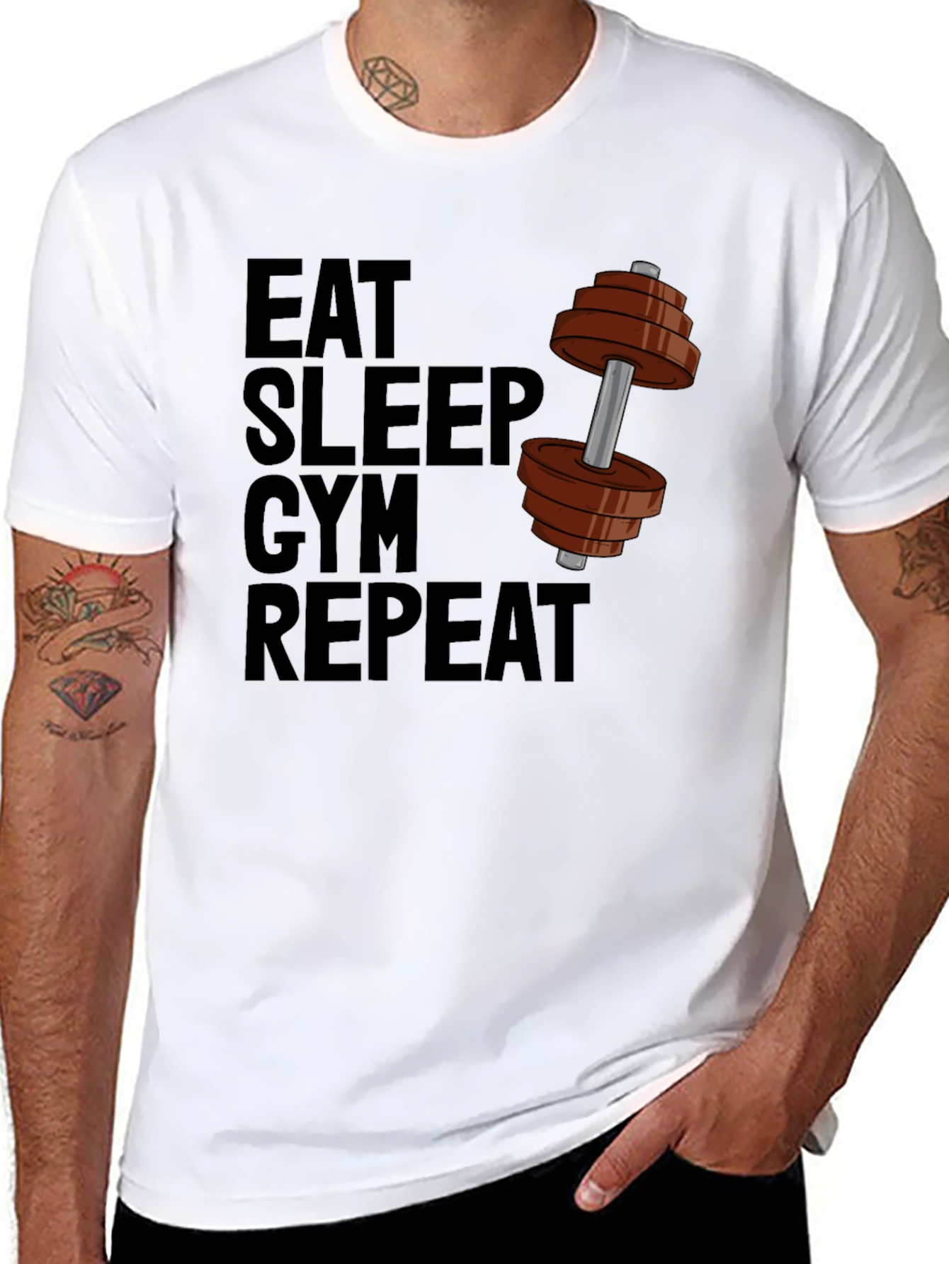 Eat Sleep Gym Repeat T-Shirt