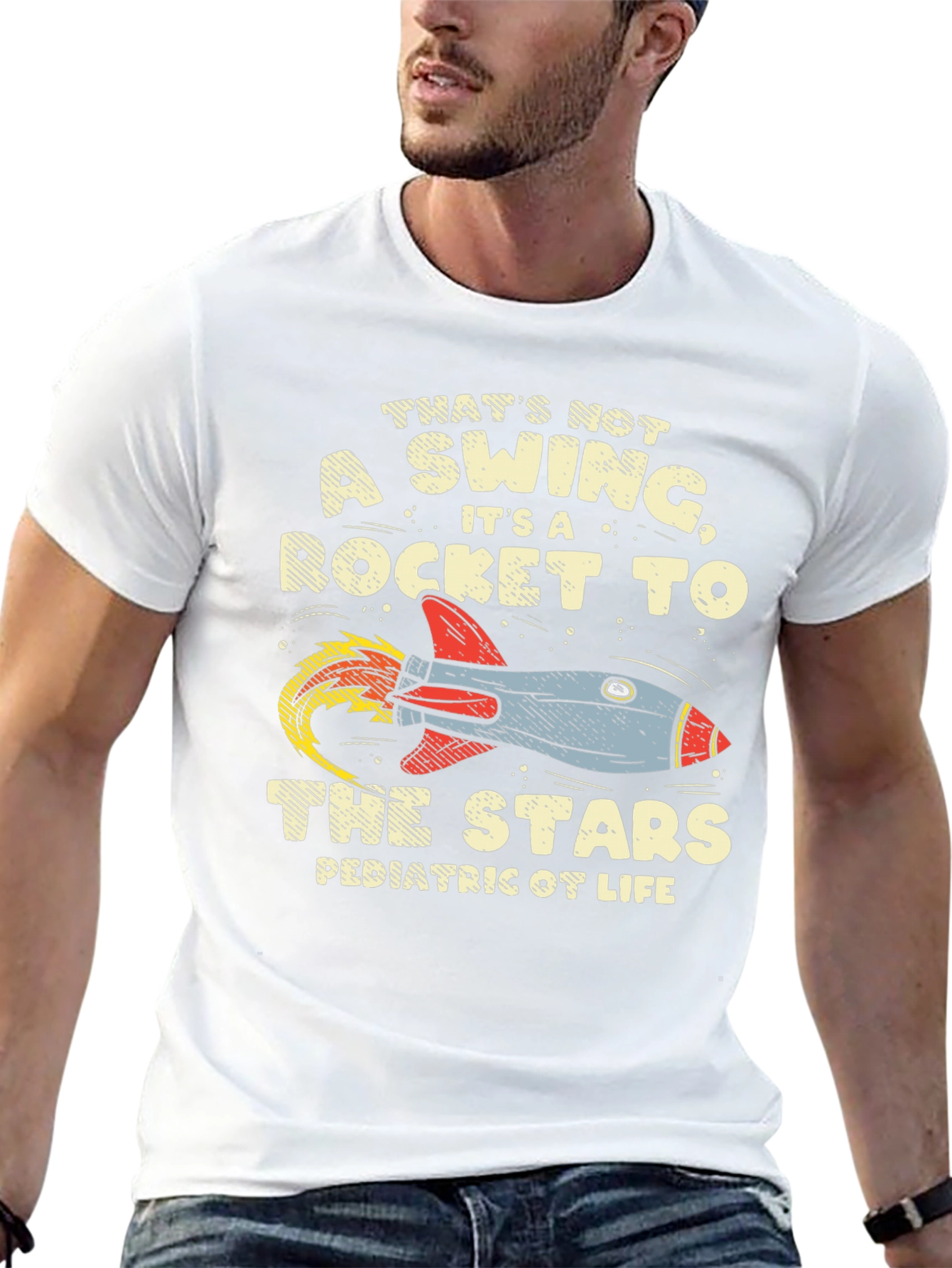 Rocket to the Stars Graphic T-Shirt