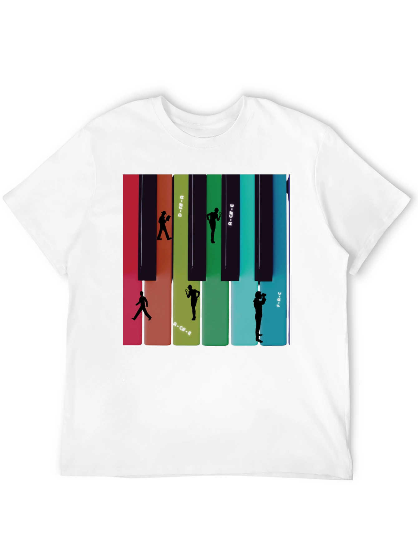 Piano Keys Silhouette T-Shirt