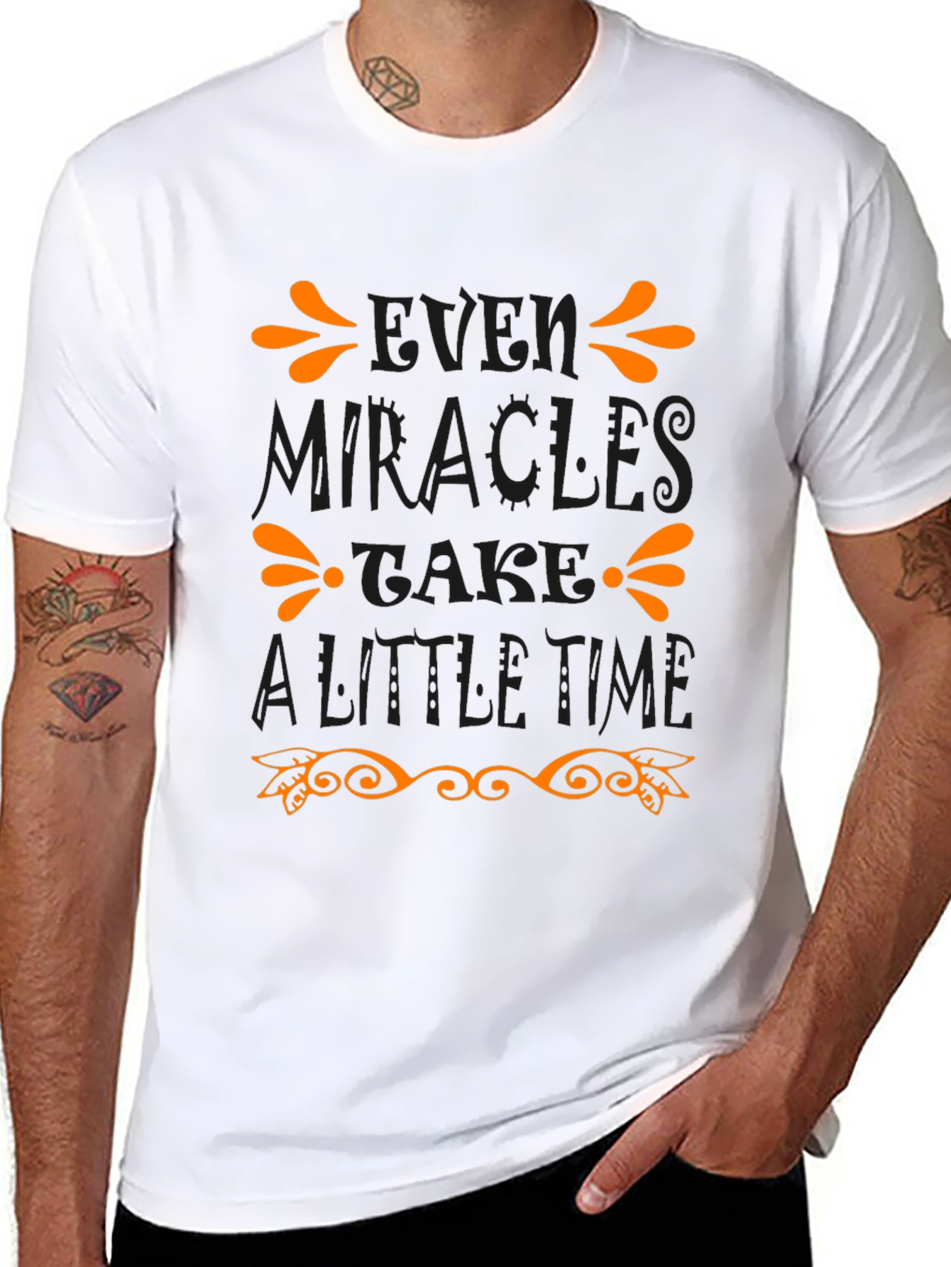 Miracles Take Time Graphic T-Shirt