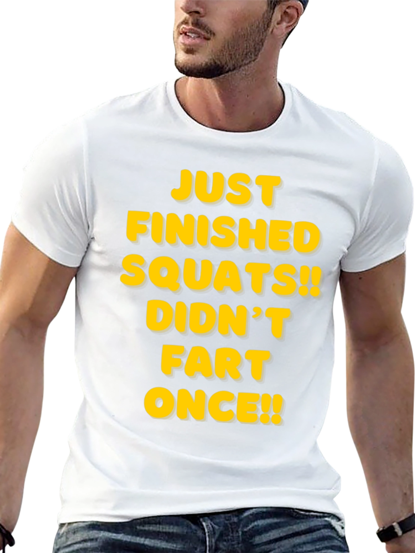Funny Squats T-Shirt - Didnt Fart Once!