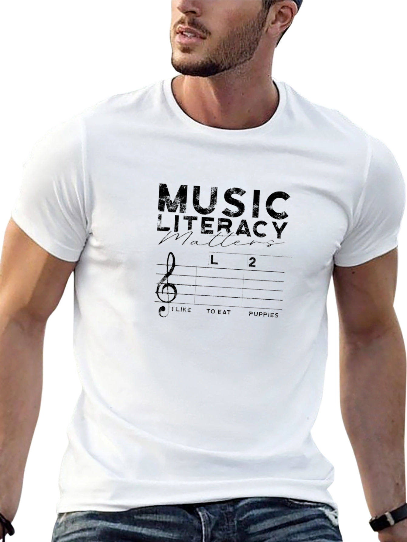 Music Literacy Matters Black Graphic T-Shirt