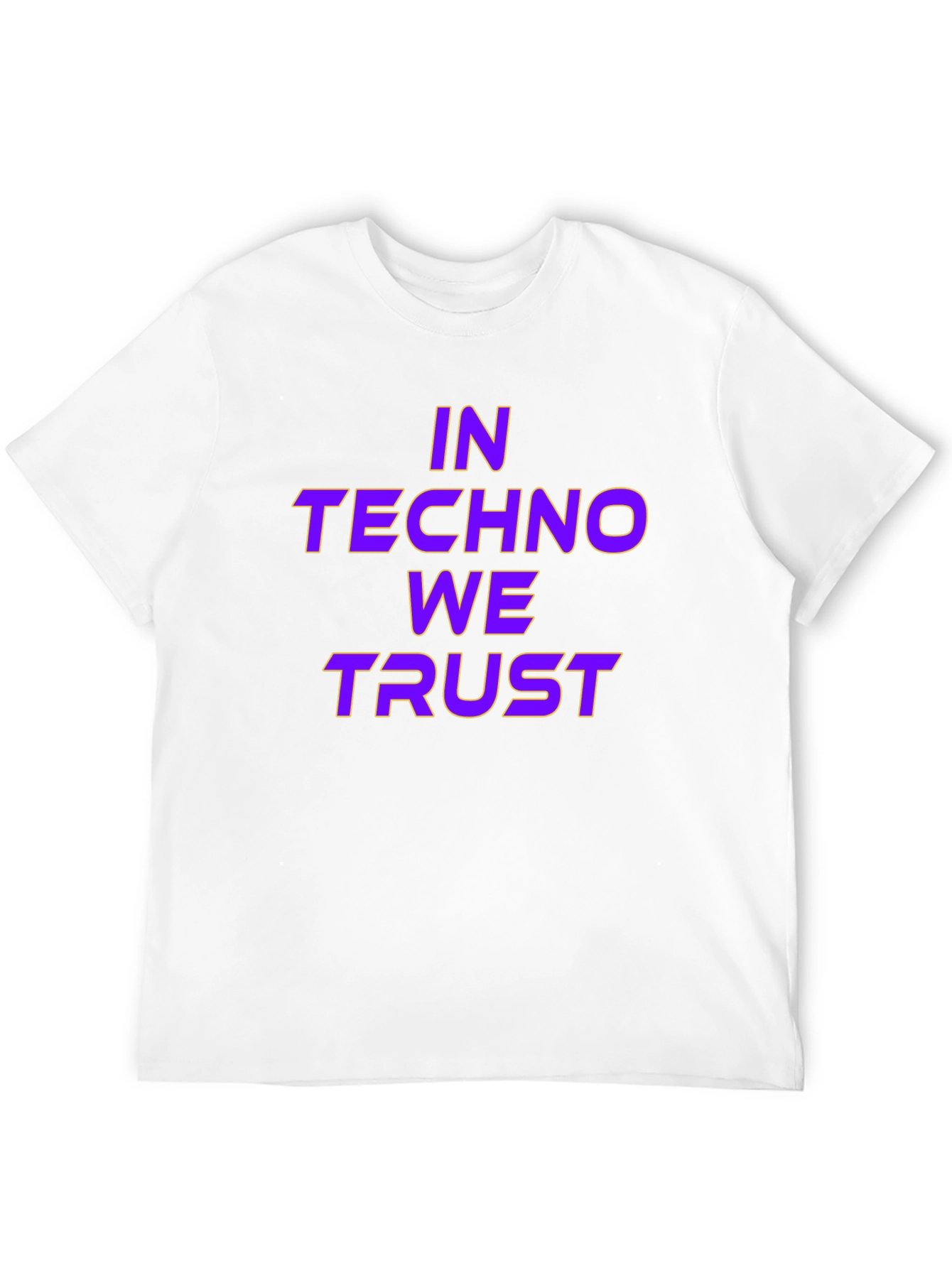 In Techno We Trust Black T-Shirt