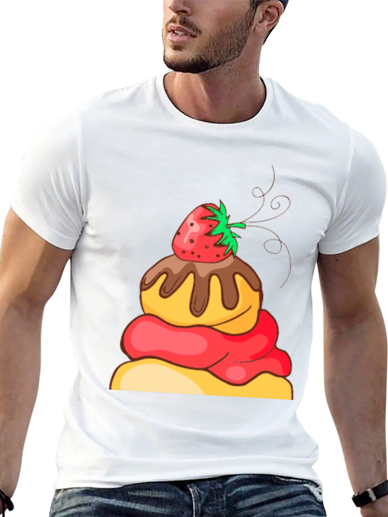 Dessert Graphic Black T-Shirt