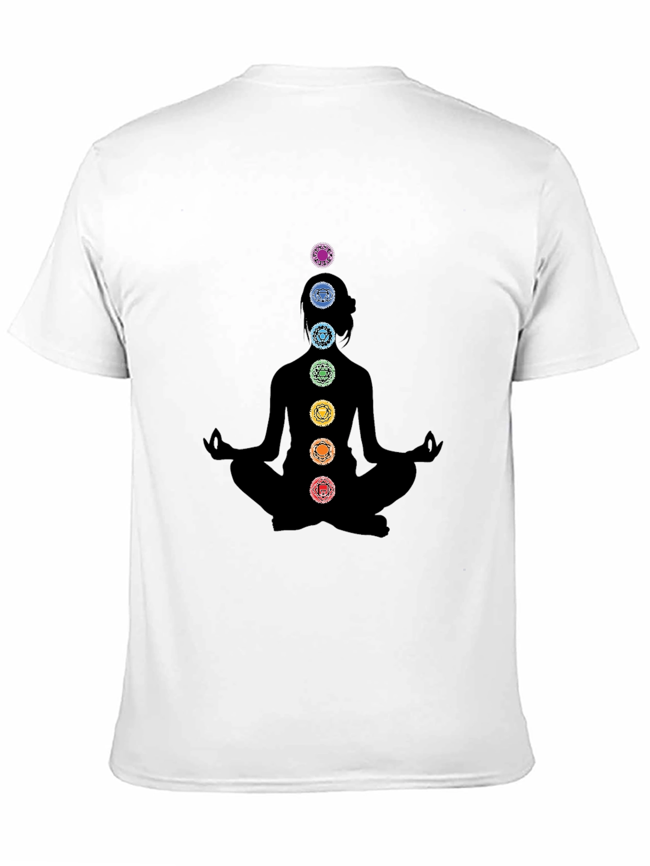 Chakra Meditation Black T-Shirt