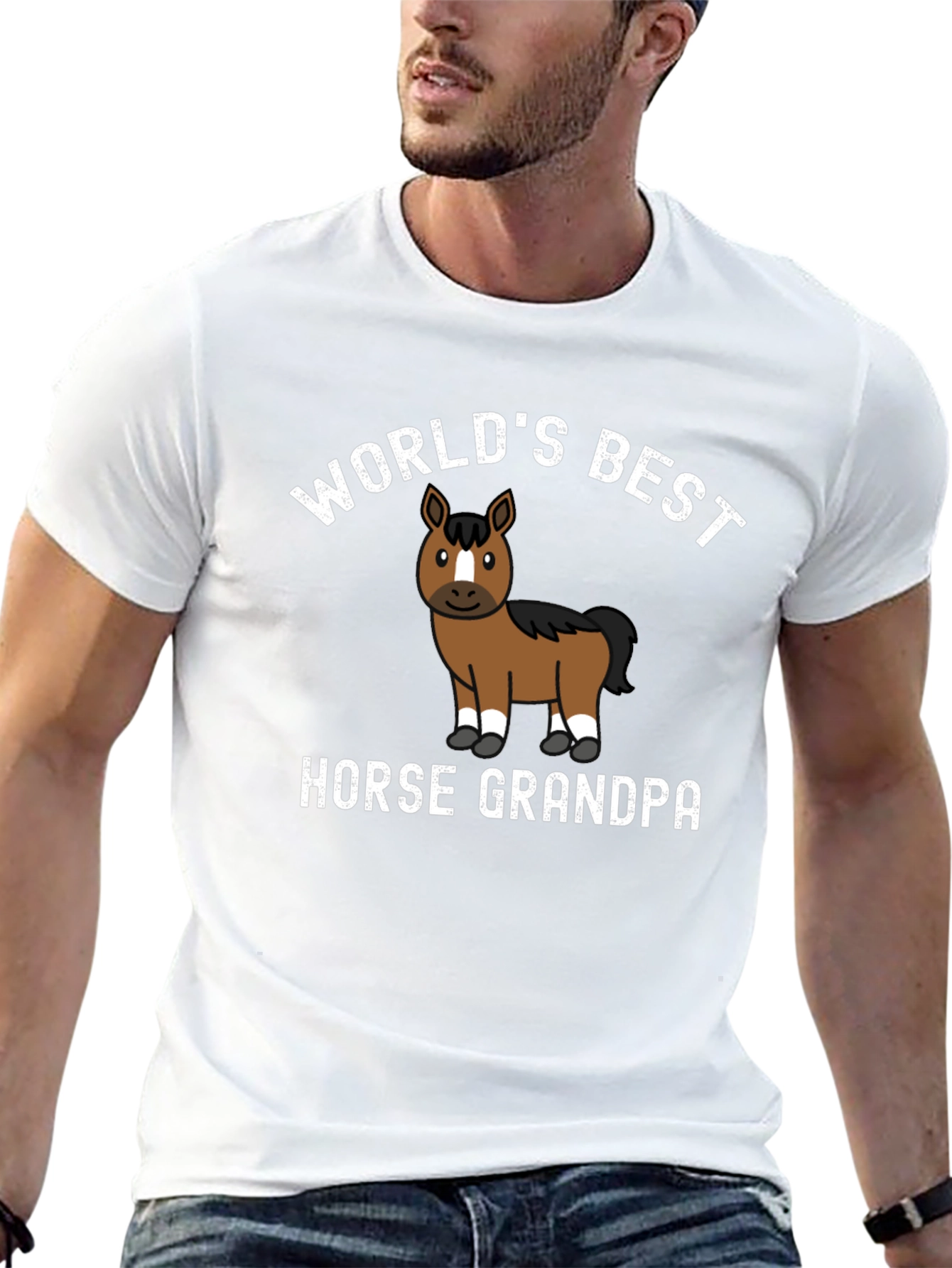 Worlds Best Horse Grandpa T-Shirt