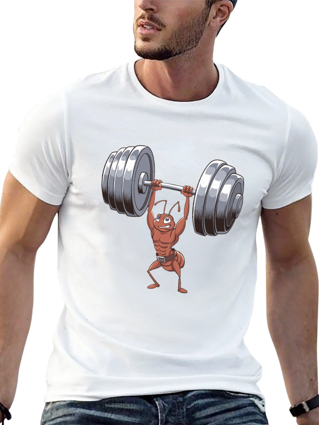 Weightlifting Ant T-Shirt - Funny Gym Tee