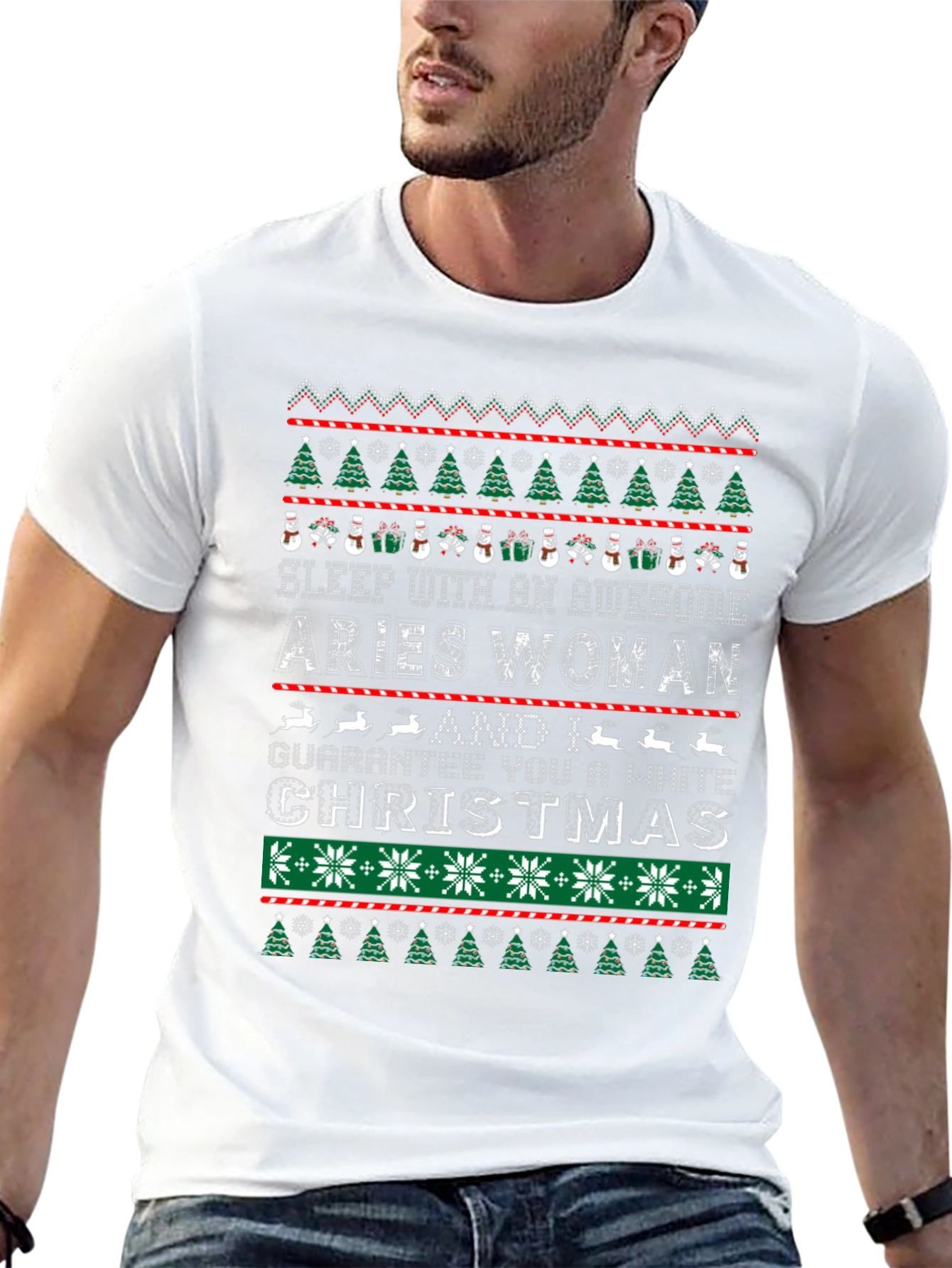 Aries Woman Christmas T-Shirt