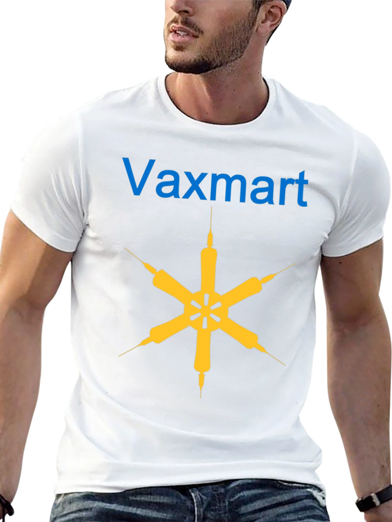 Vaxmart Graphic T-Shirt - Unique Syringe Design