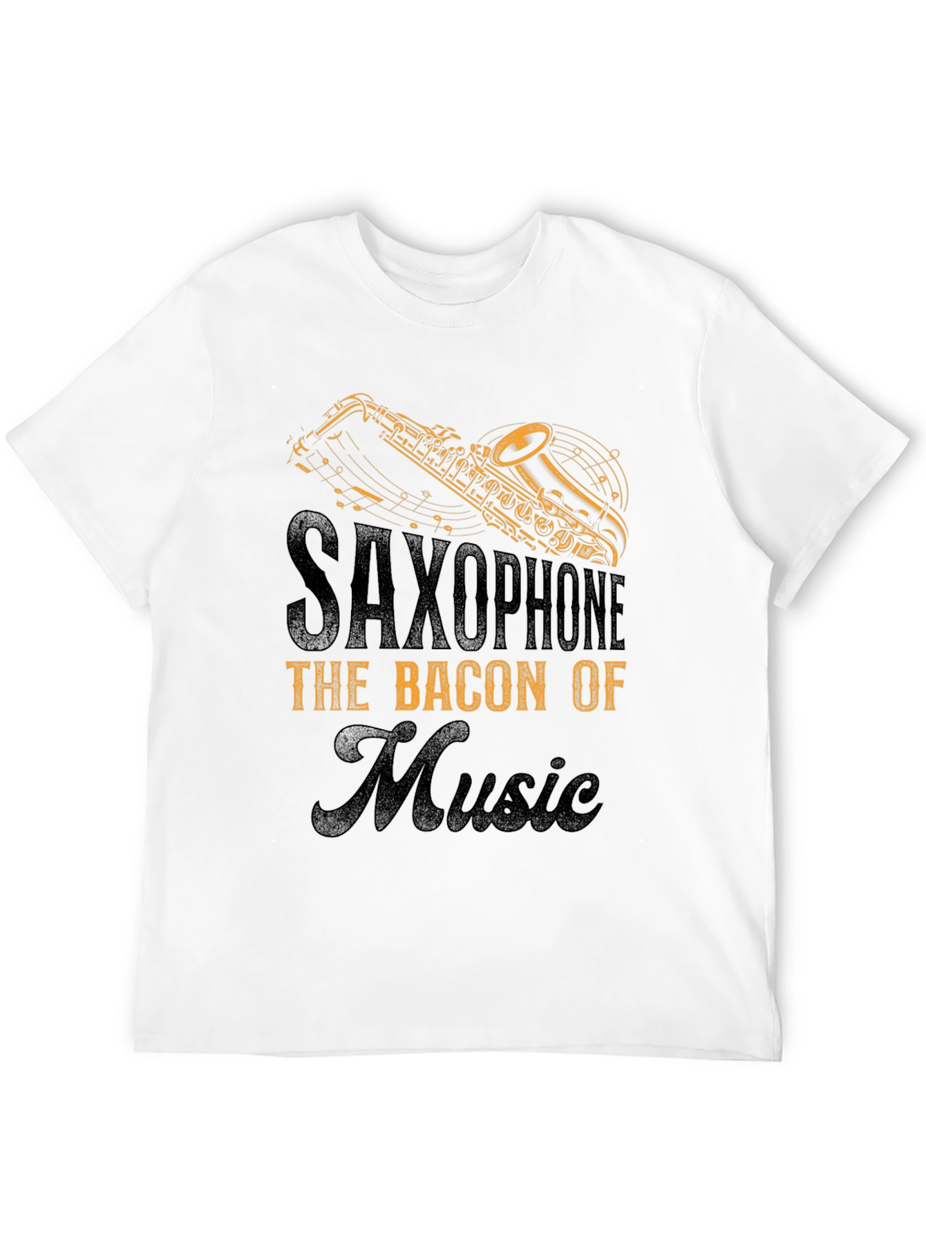 Saxophone Bacon of Music T-Shirt