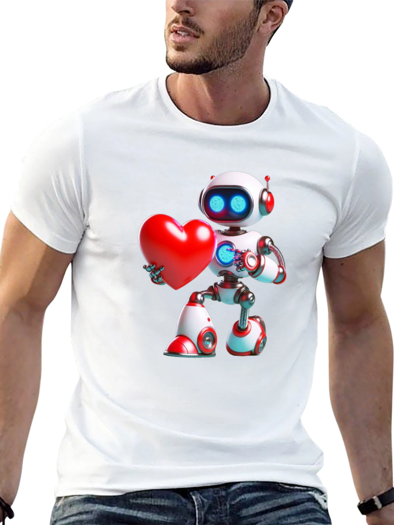 Robot Heart T-Shirt - Express Your Love!