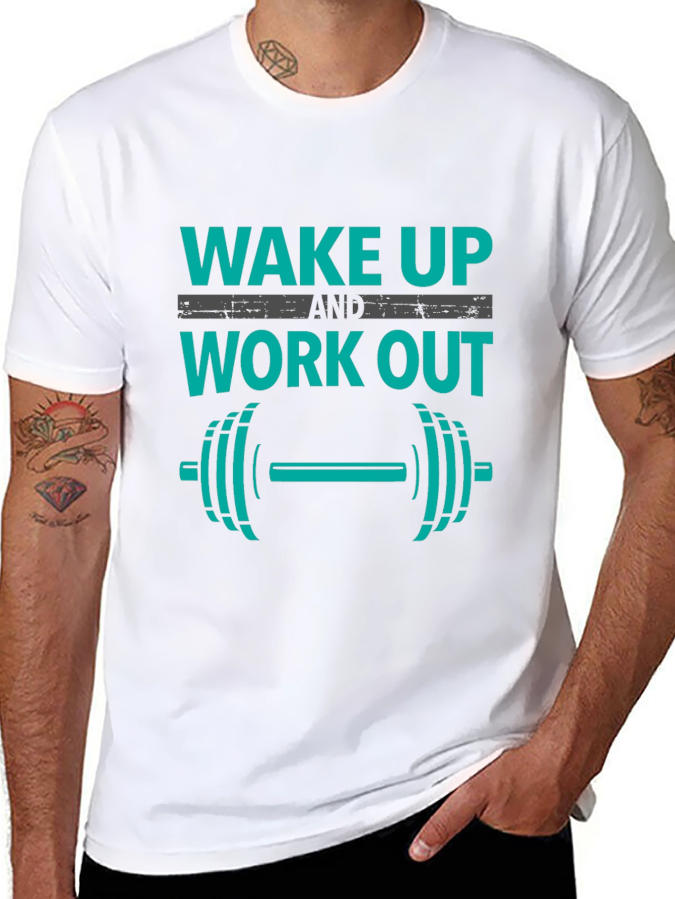 Wake Up Workout Tee - Motivational Fitness Shirt