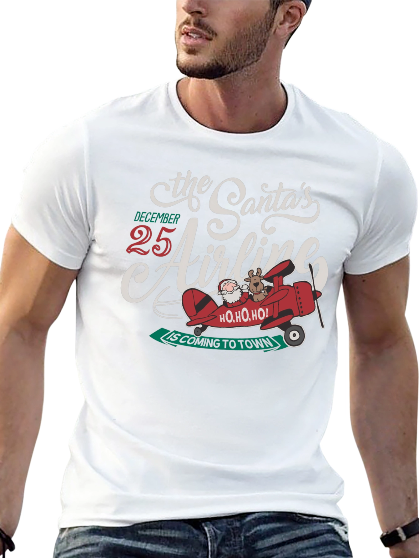 Santas Airline Christmas T-Shirt