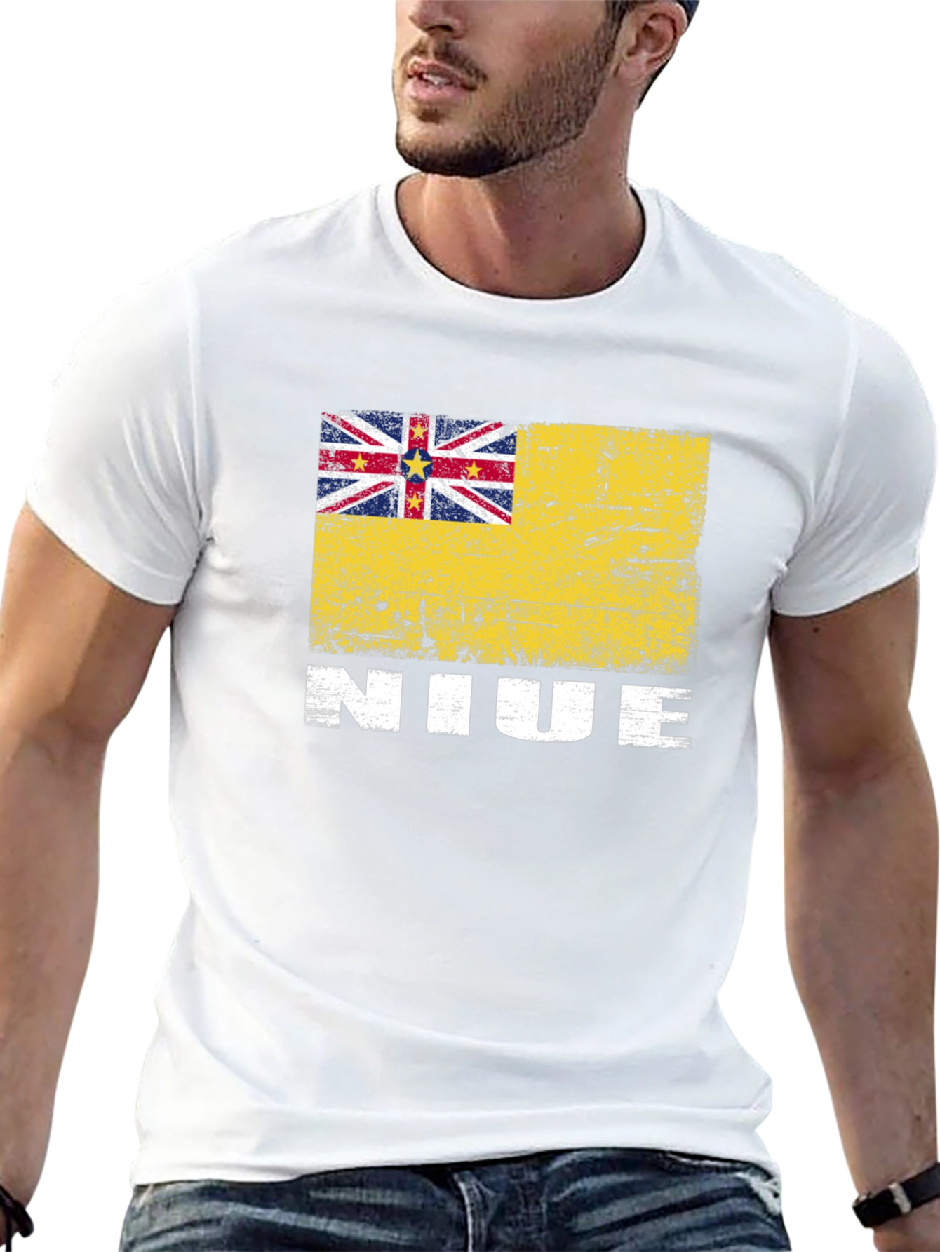Niue Flag Graphic T-Shirt