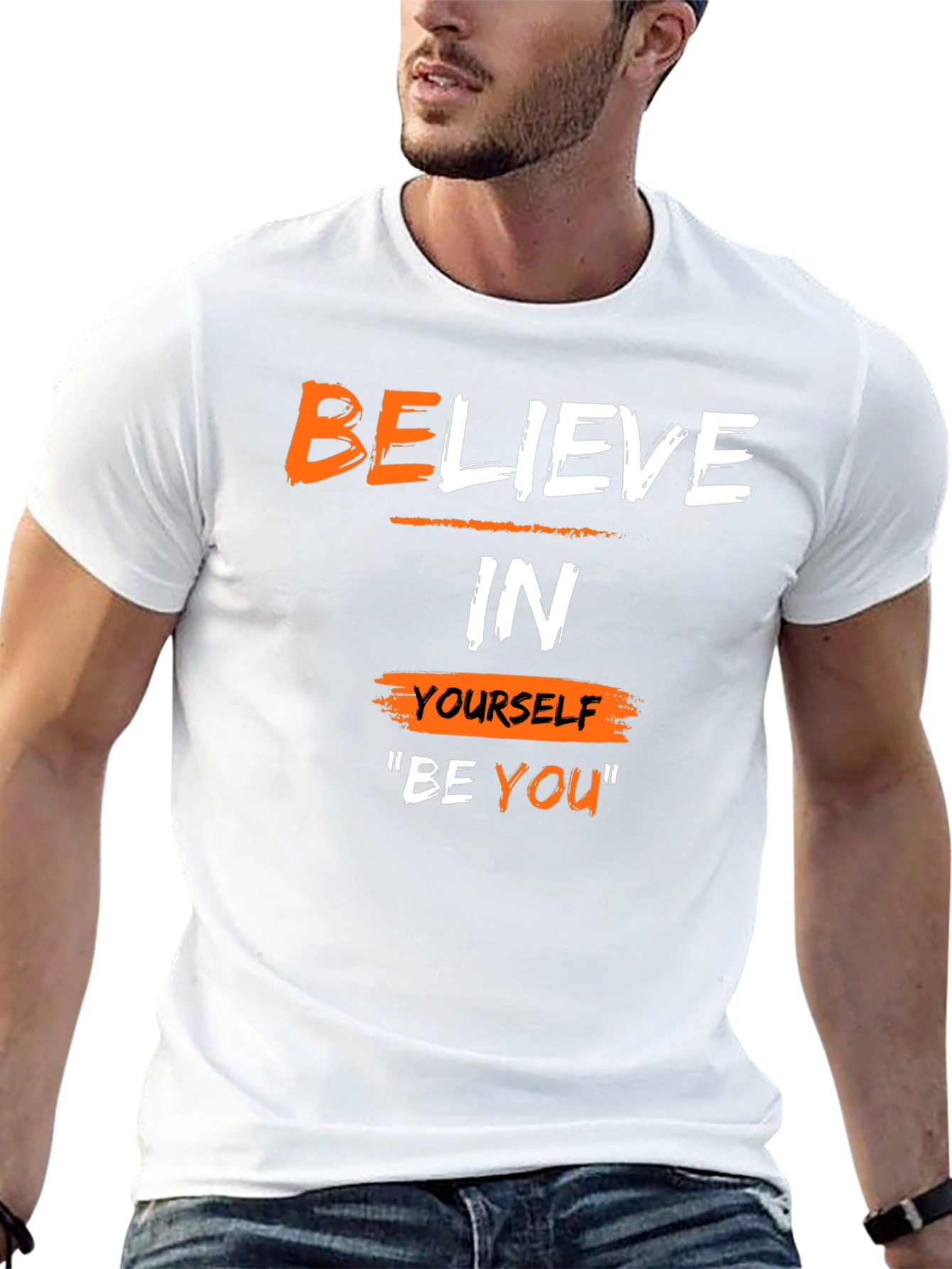 Believe In Yourself T-Shirt - Motivational Black Tee