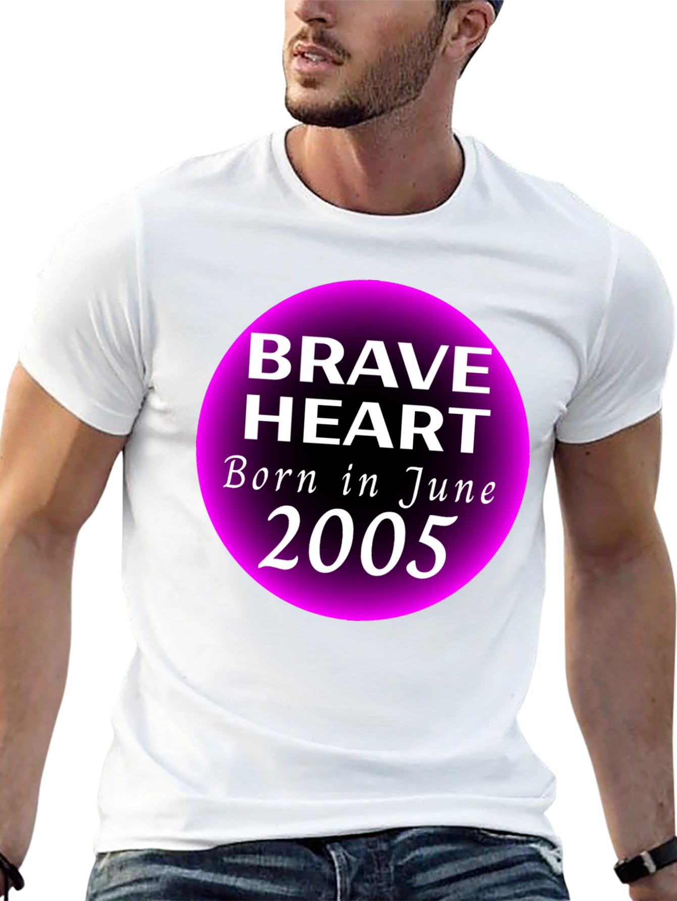 Brave Heart June 2005 Black Graphic T-Shirt