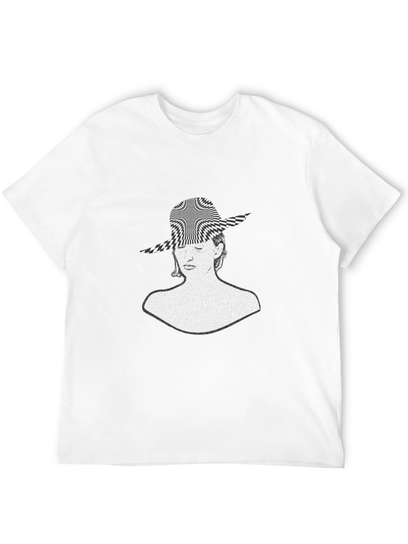 Optical Illusion Womans Face Graphic Tee