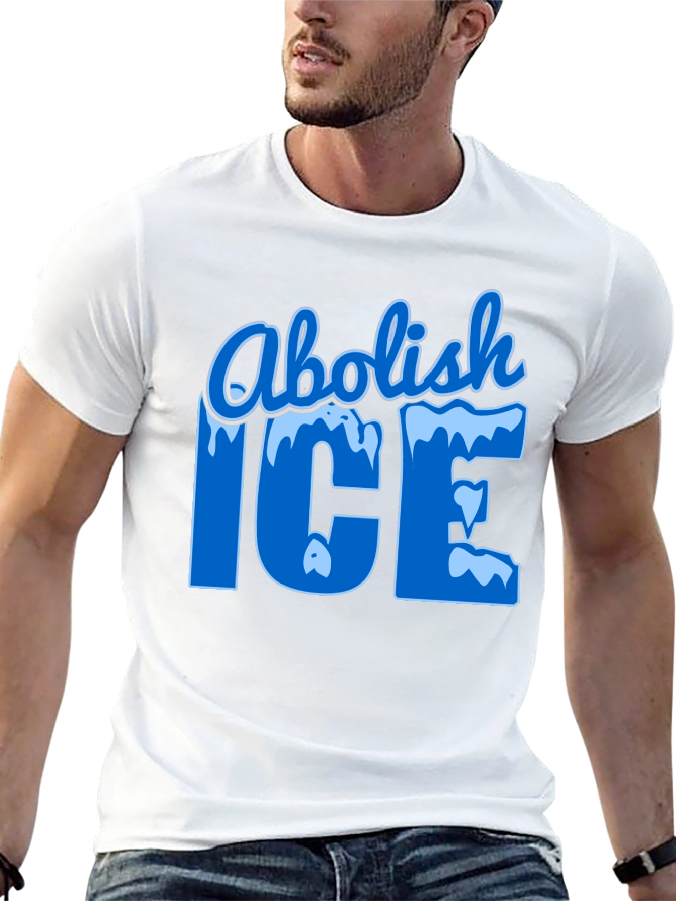 Abolish ICE Black Graphic T-Shirt