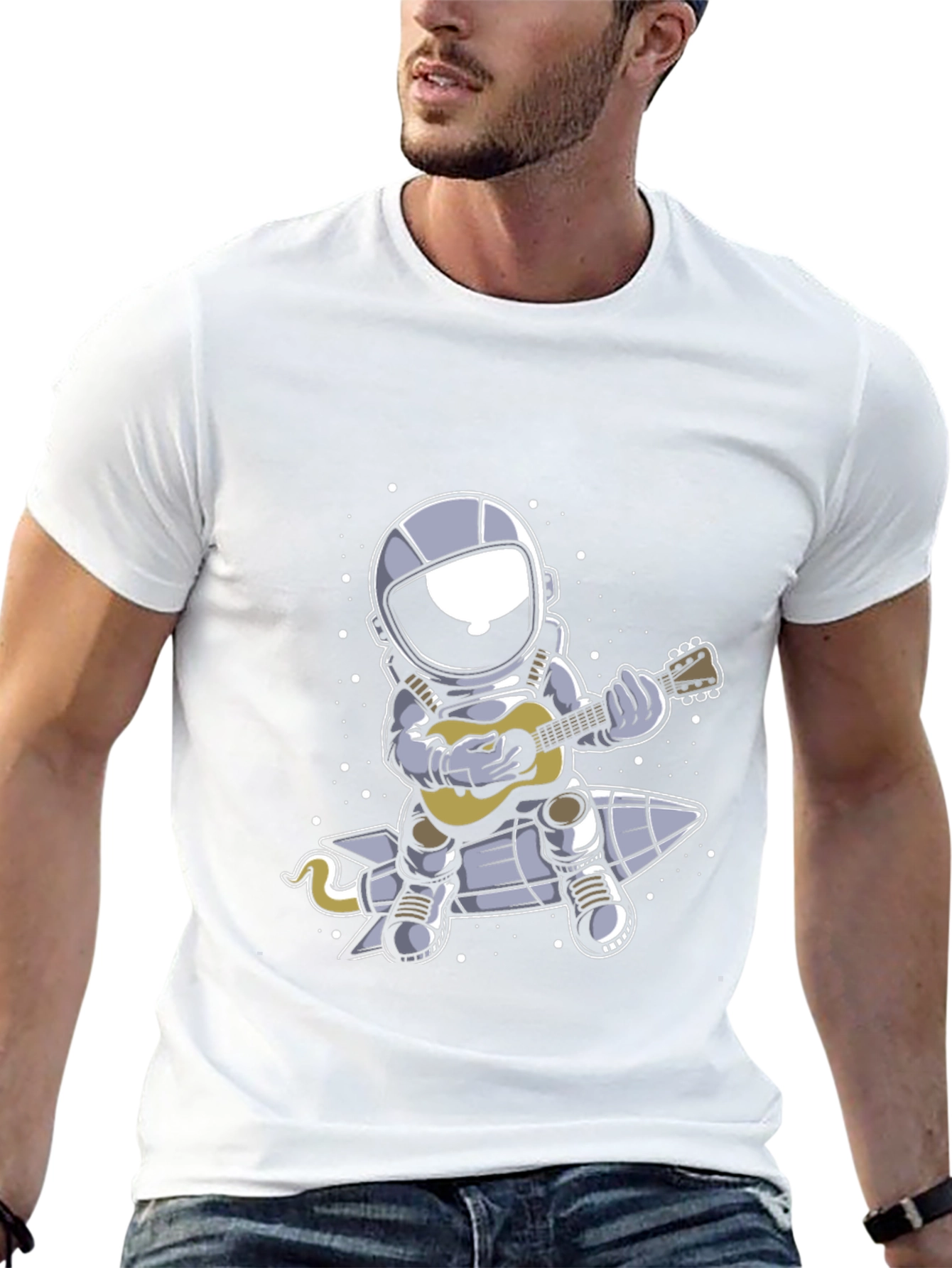 Astronaut Guitar Player T-Shirt