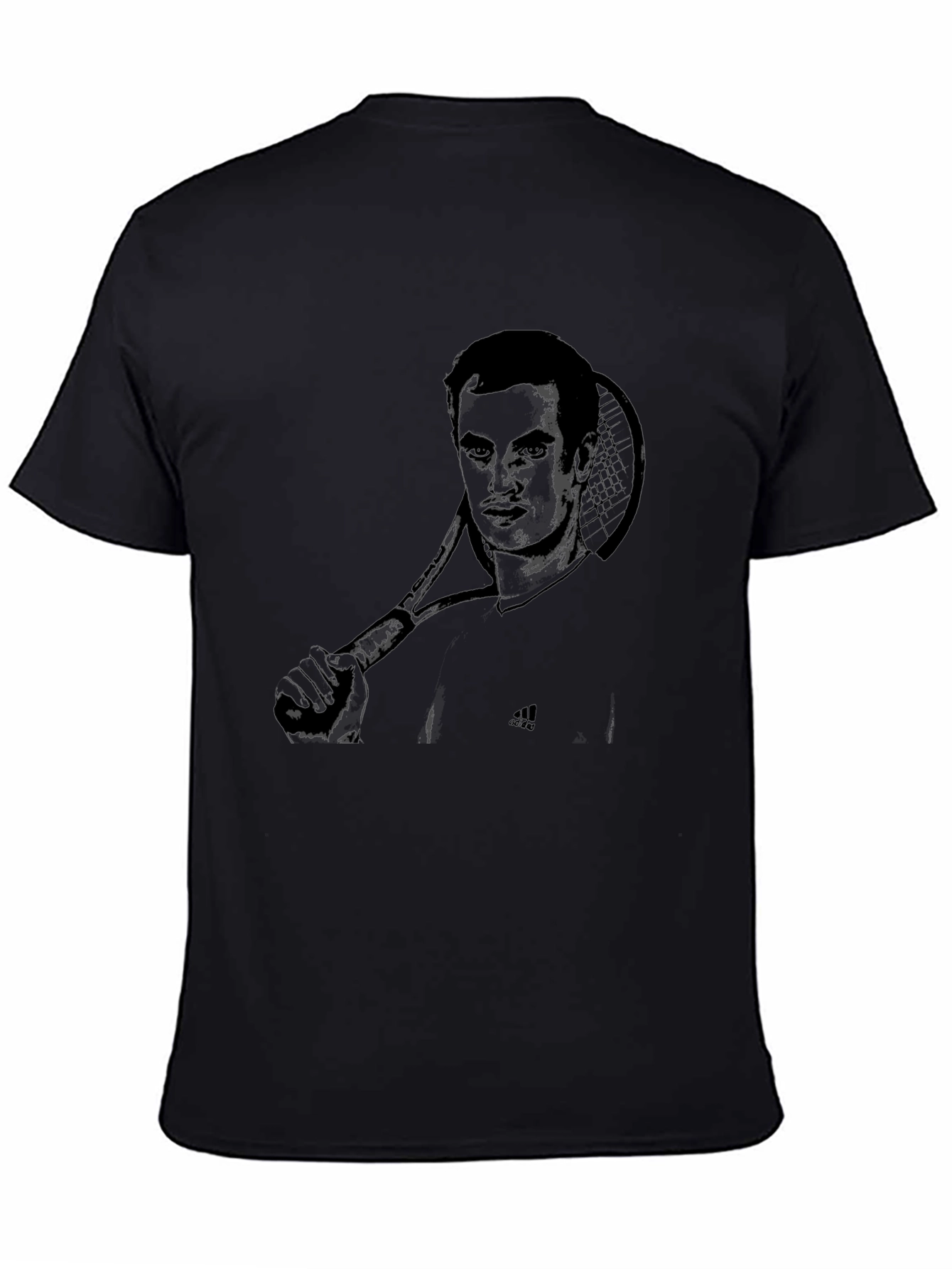 Andy Murray Tennis T-Shirt - Black Stylish Graphic Tee