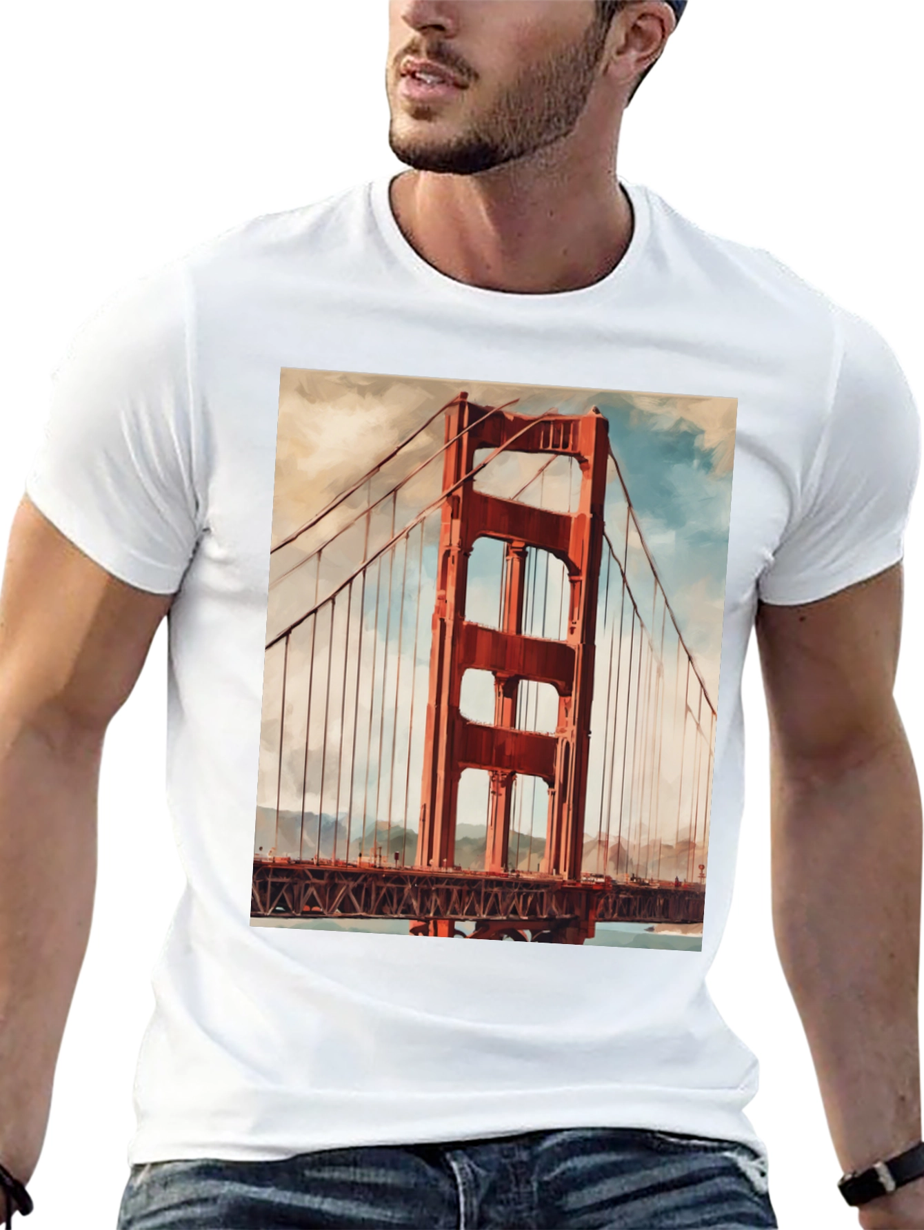 Golden Gate Bridge Graphic Tee - San Francisco T-Shirt