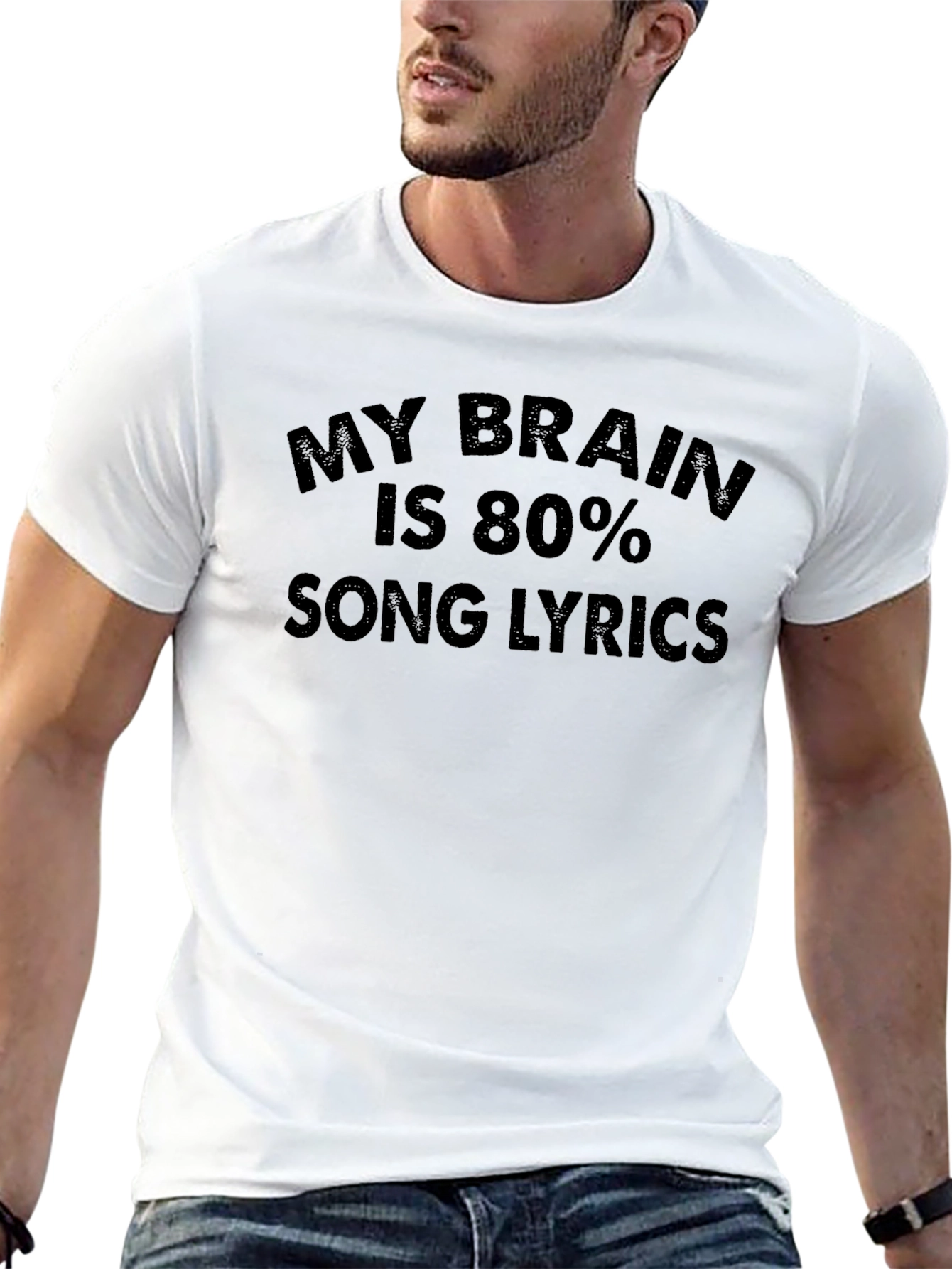 Song Lyrics Brain T-Shirt