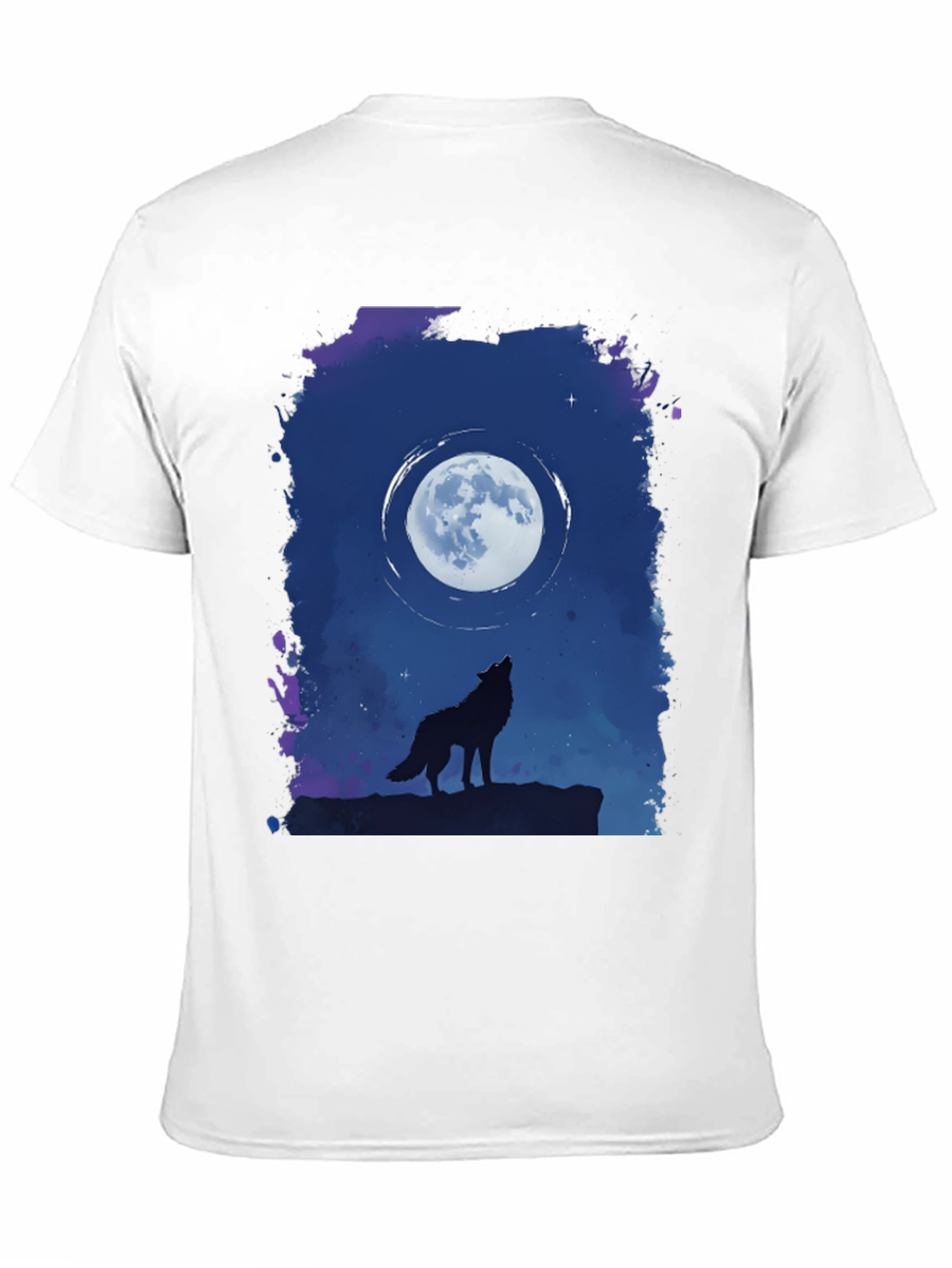 Wolf Moon Graphic T-Shirt - Black