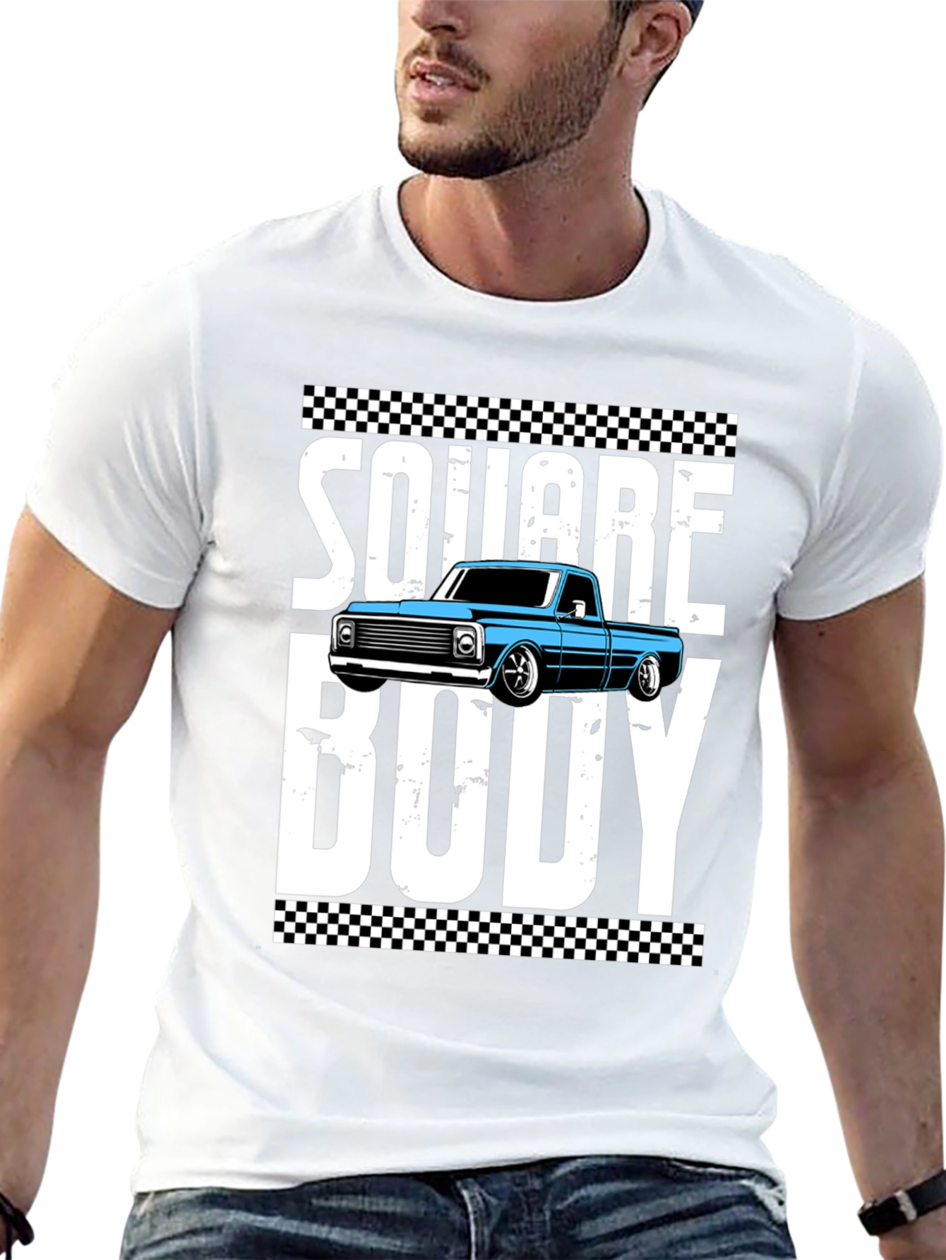 Square Body Graphic Tee - Truck Enthusiast Shirt