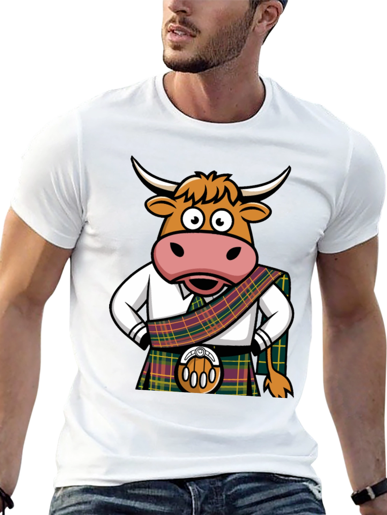 Scottish Cow Kilt T-Shirt