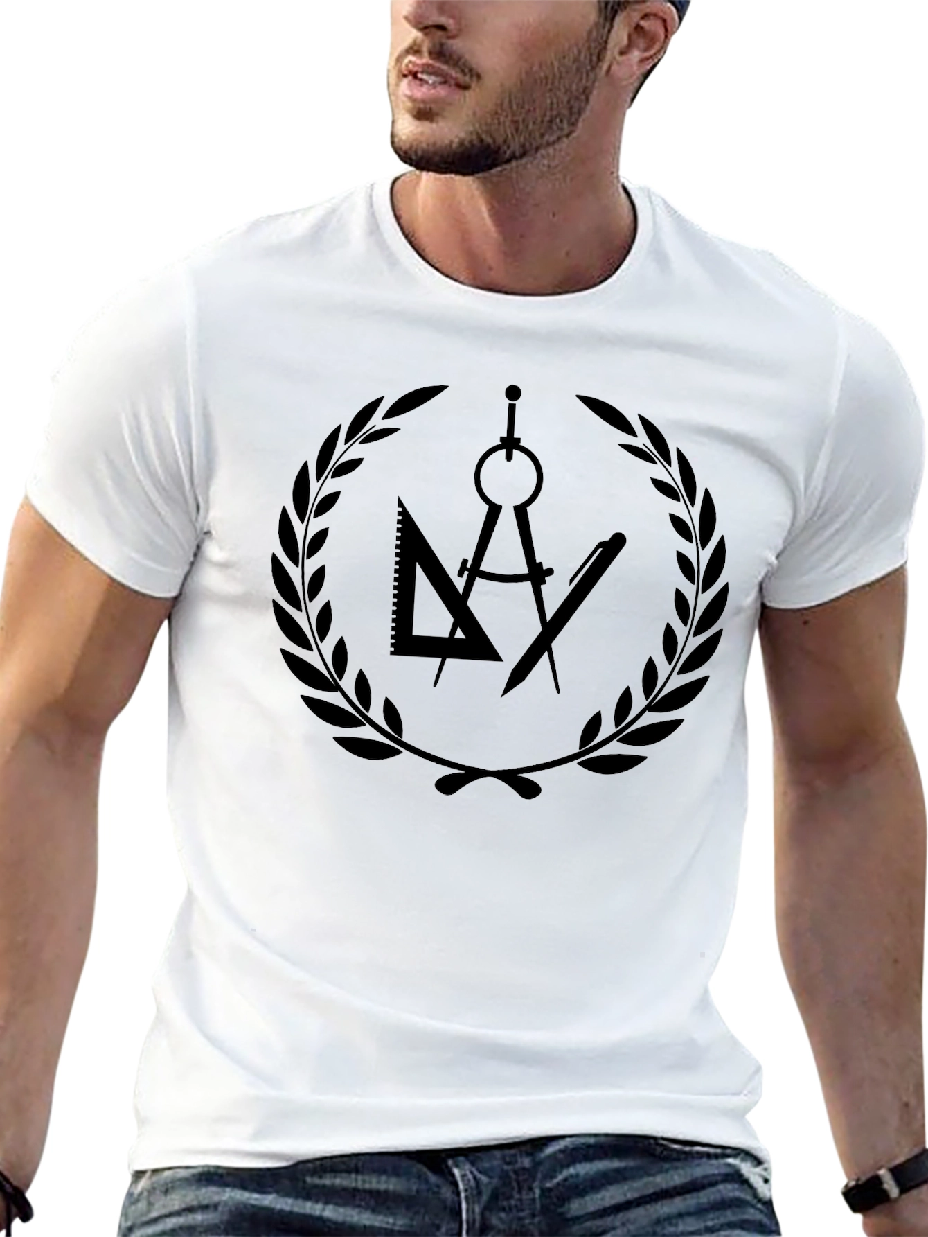 Architect Drafting T-Shirt - Black Graphic Tee
