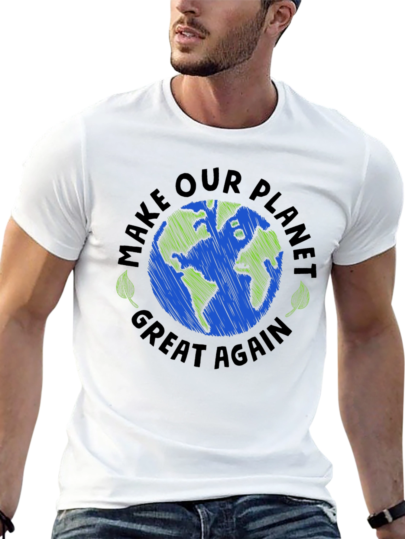 Eco-Friendly Make Our Planet Great Again Graphic Tee