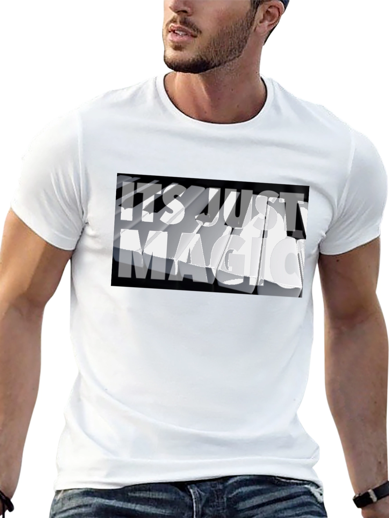 Its Just Magic Graphic Tee - Black
