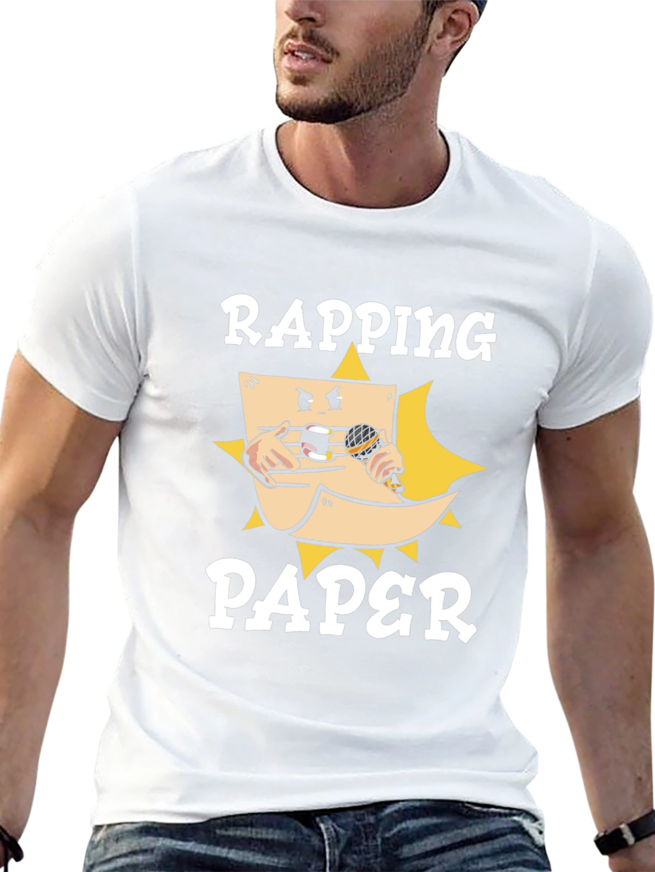 Rapping Paper Graphic T-Shirt - Mens Black Tee