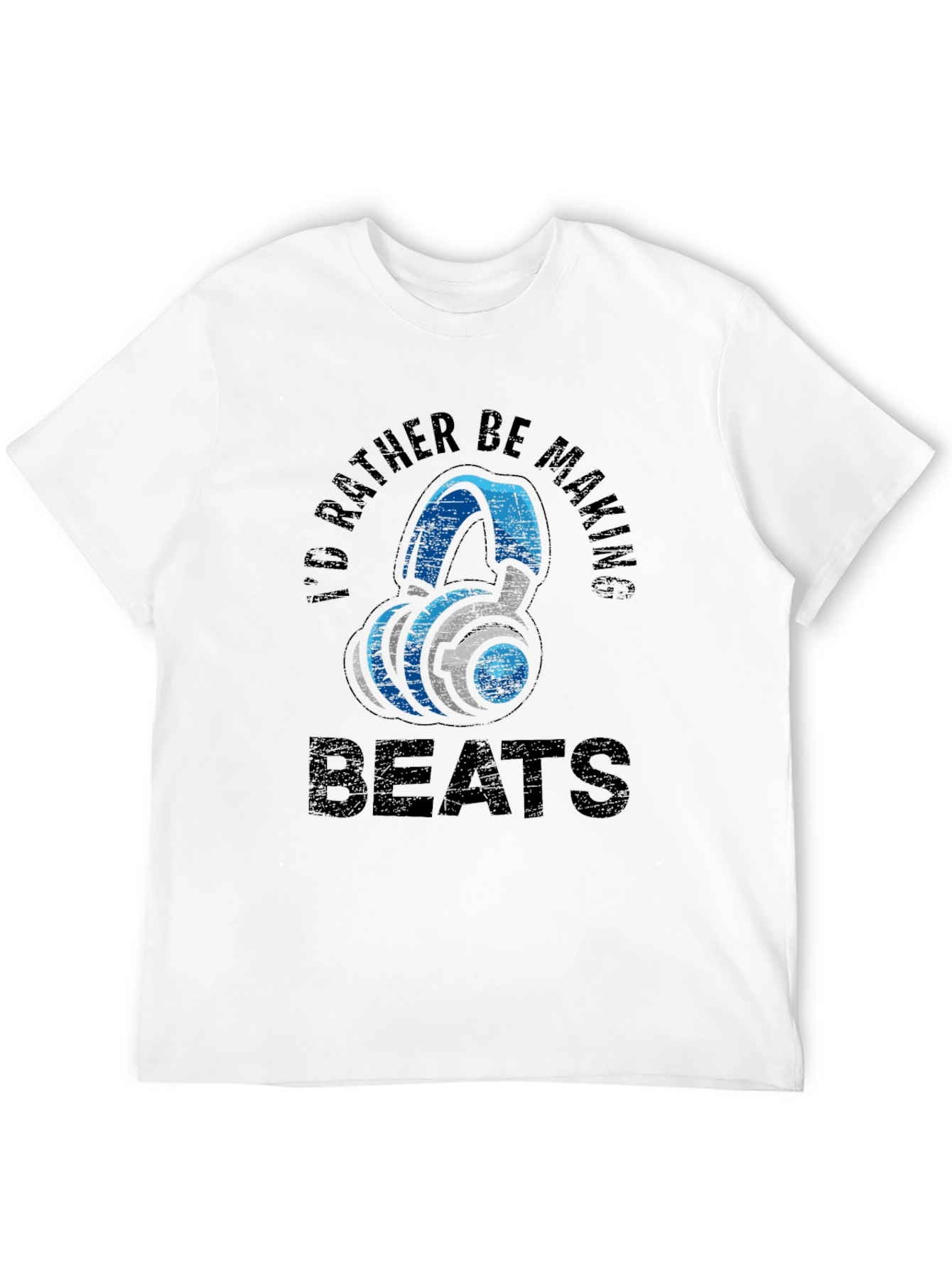 Id Rather Be Making Beats Black T-Shirt
