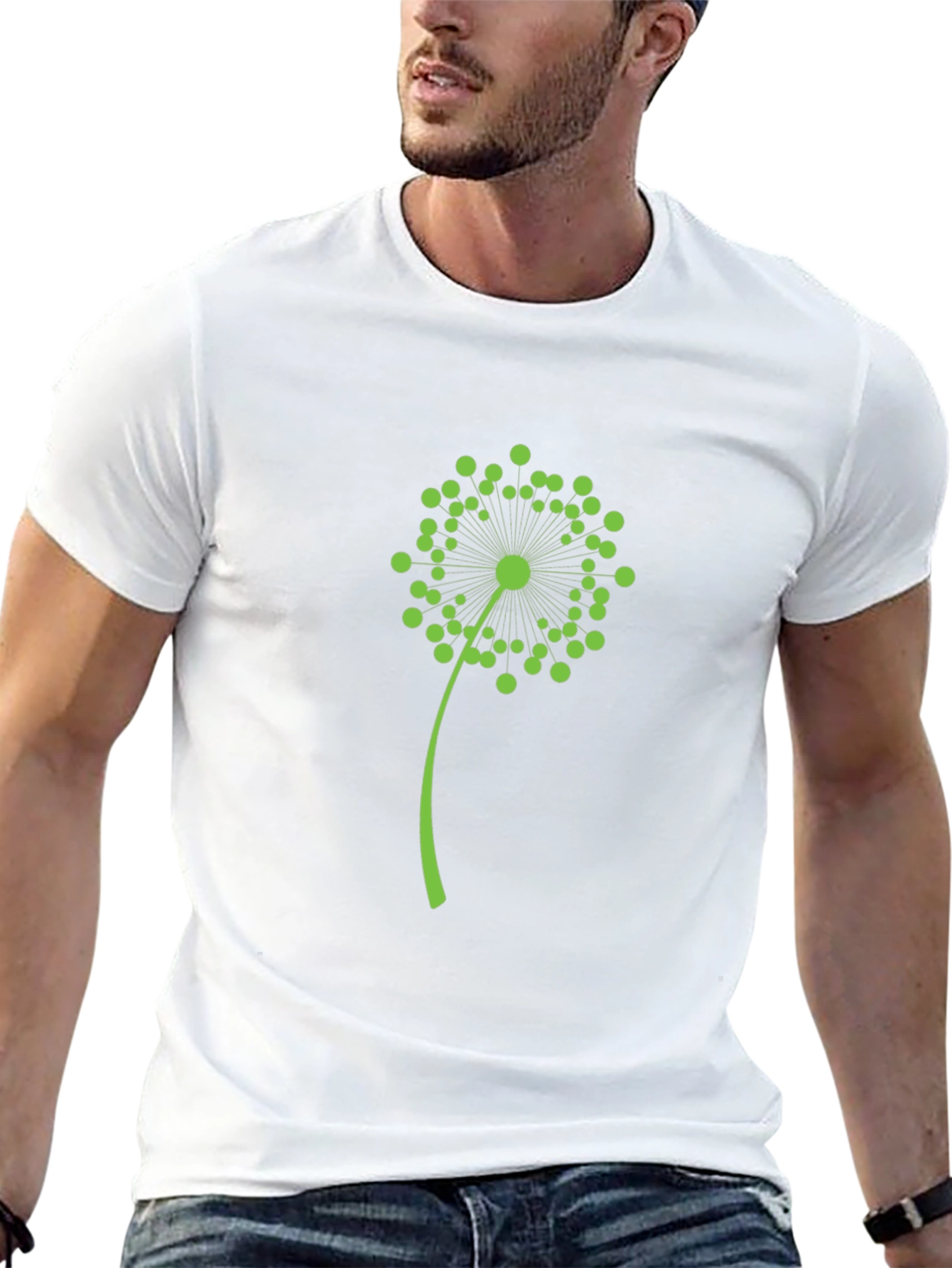 Dandelion Graphic Tee - Stylish Black Cotton Shirt