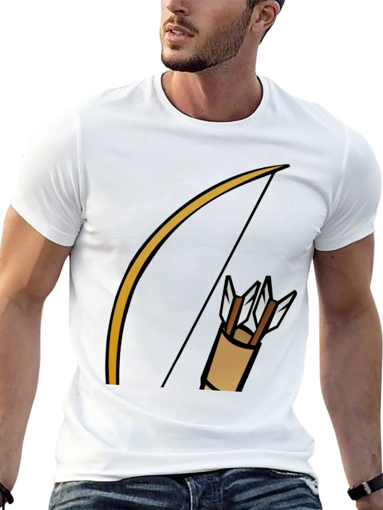 Archer Graphic T-Shirt - Black Cotton Tee