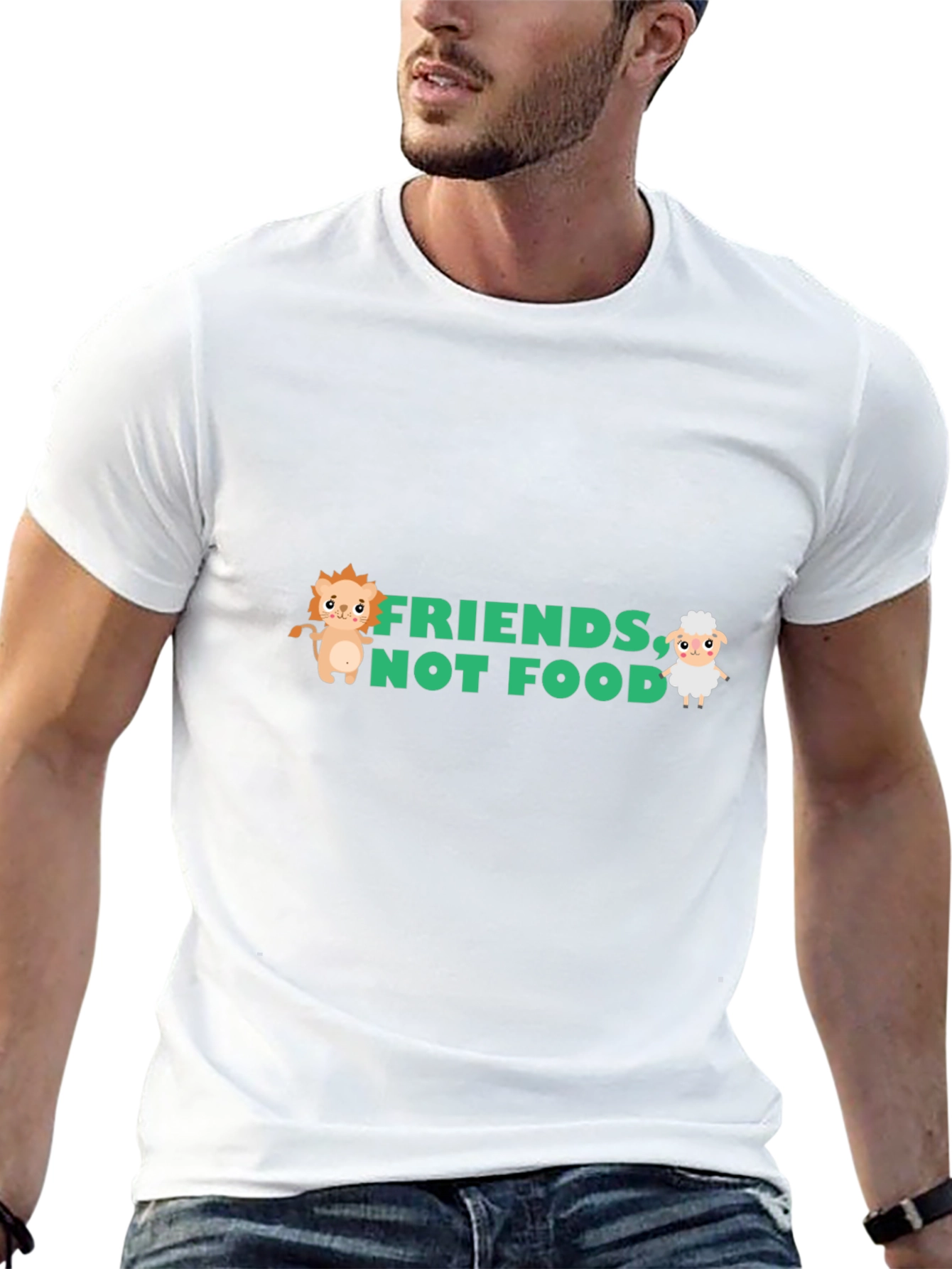Friends Not Food Graphic Tee - Vegan T-Shirt