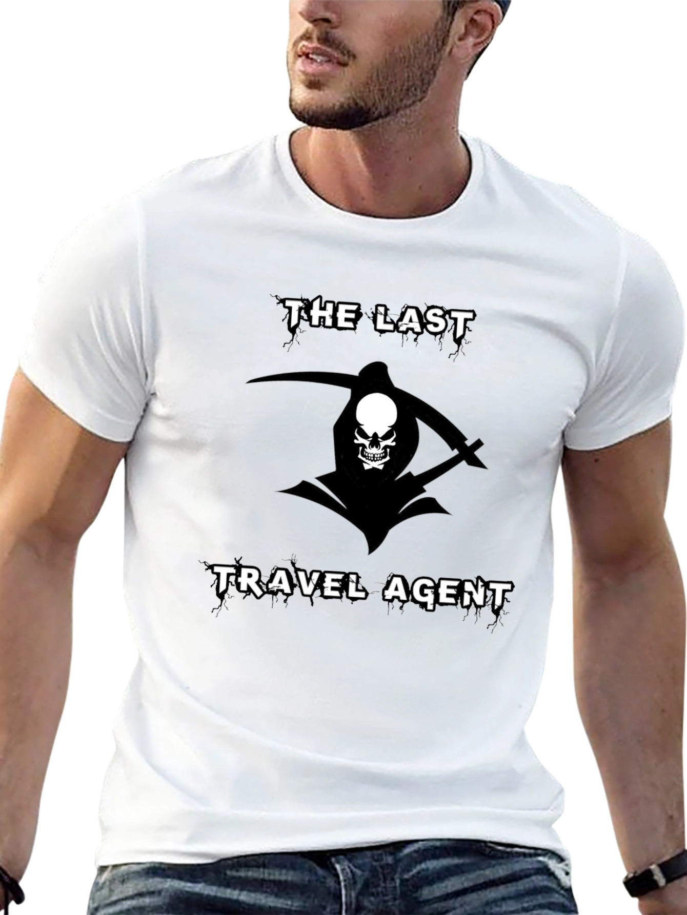 The Last Travel Agent Grim Reaper Graphic T-Shirt