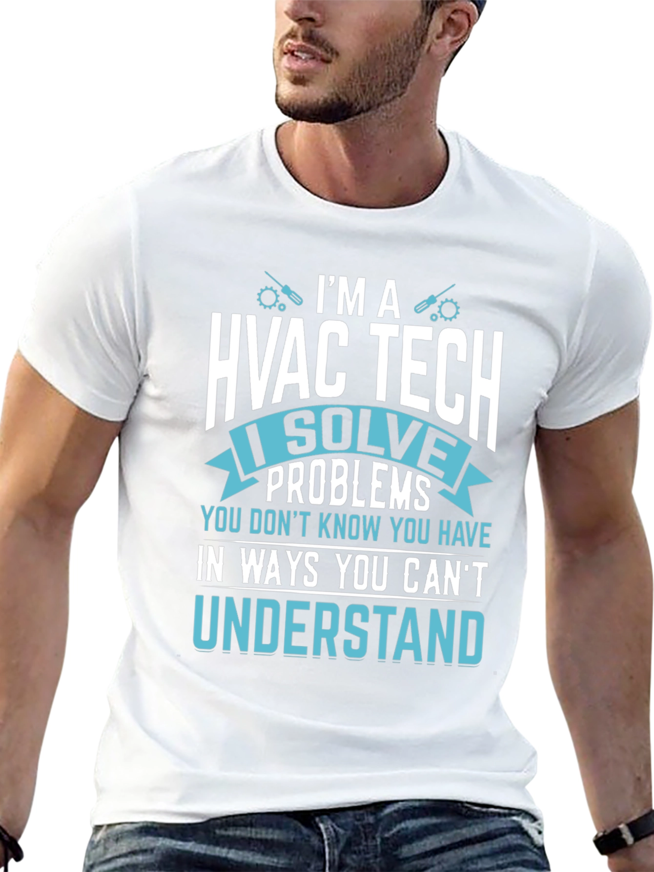 HVAC Tech T-Shirt - I Solve Problems Funny Tee