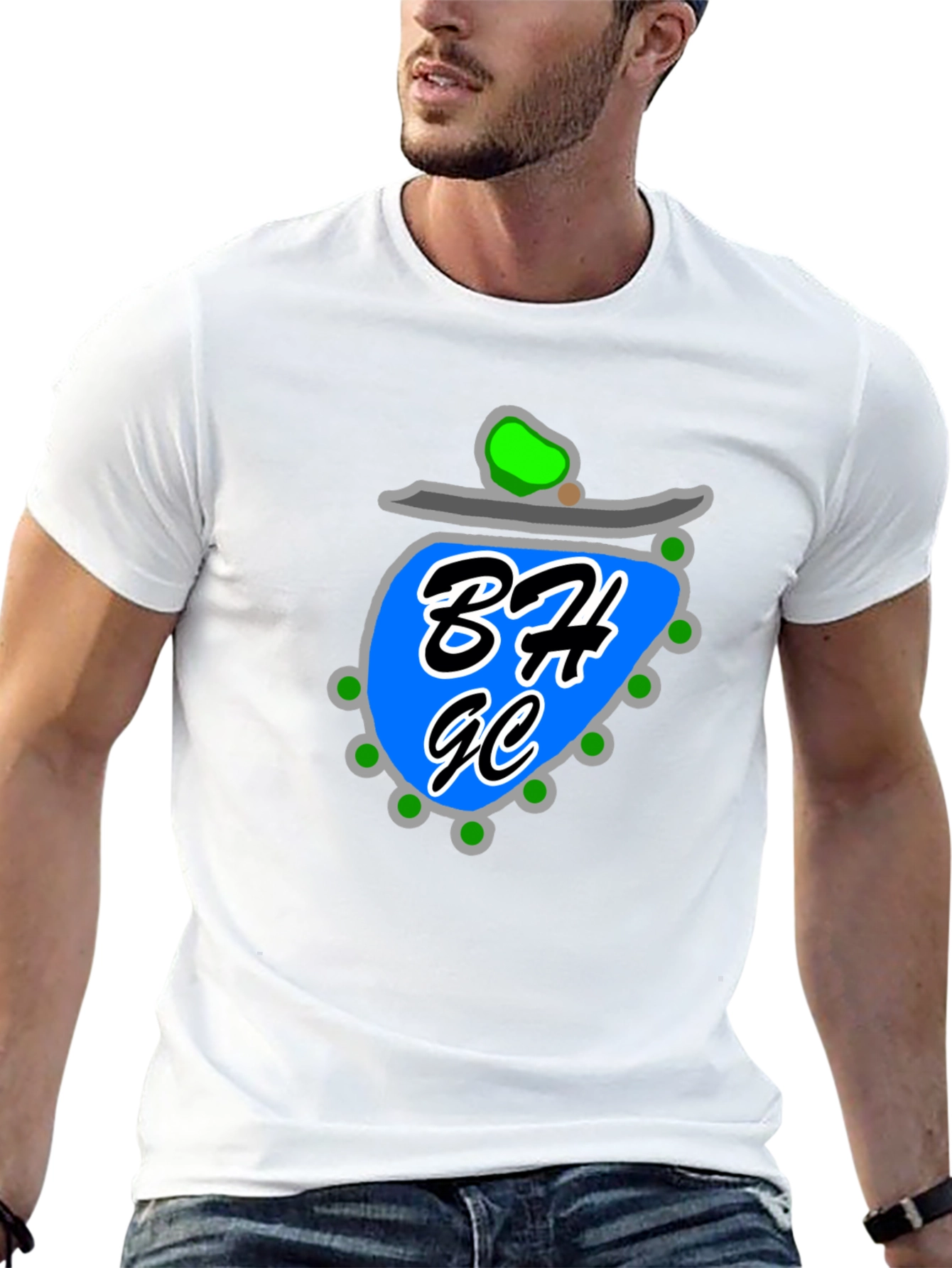 Unique Graphic Tee - Black Cotton Blend Casual Wear