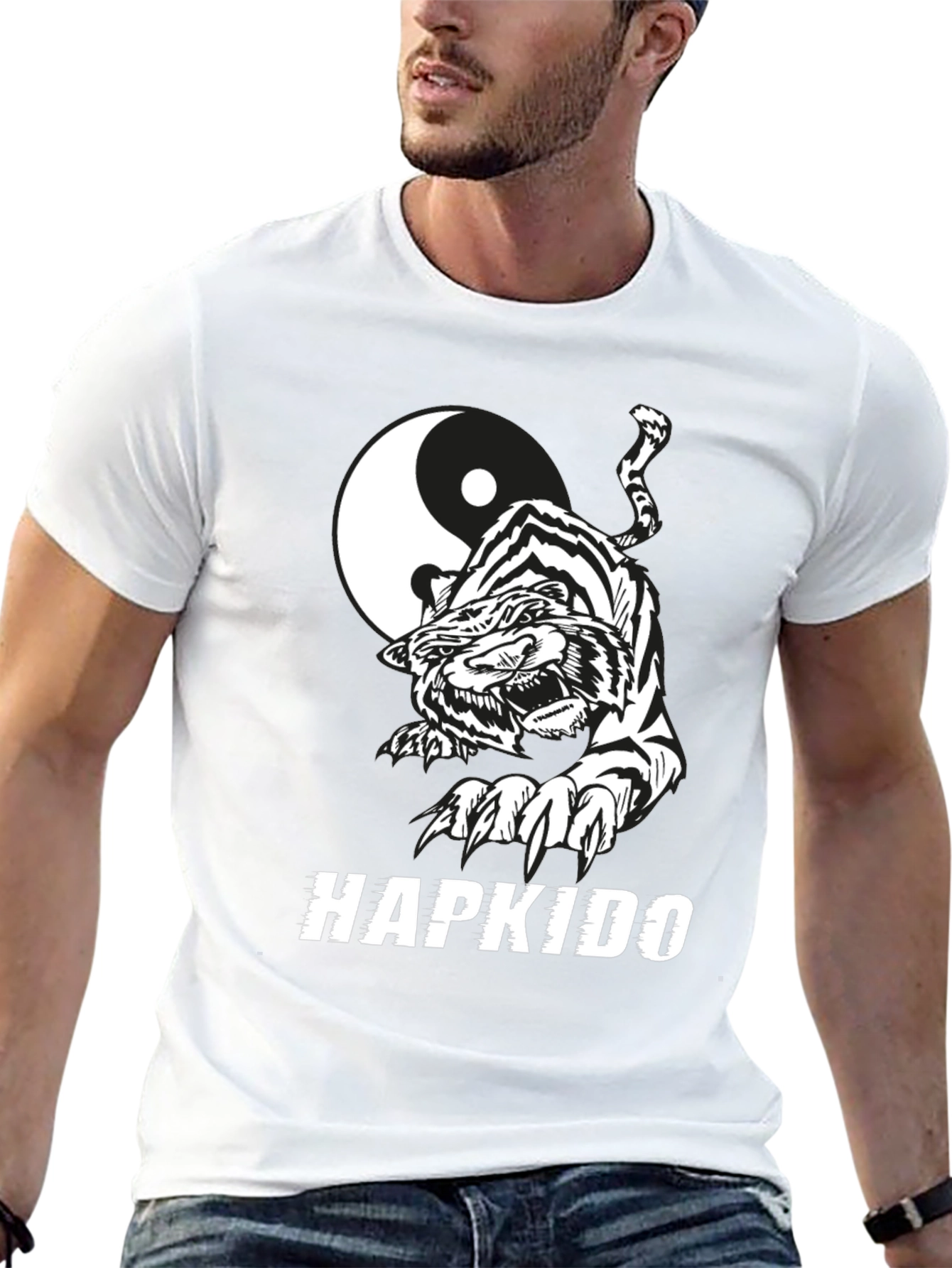 Hapkido Tiger Yin Yang Graphic Tee