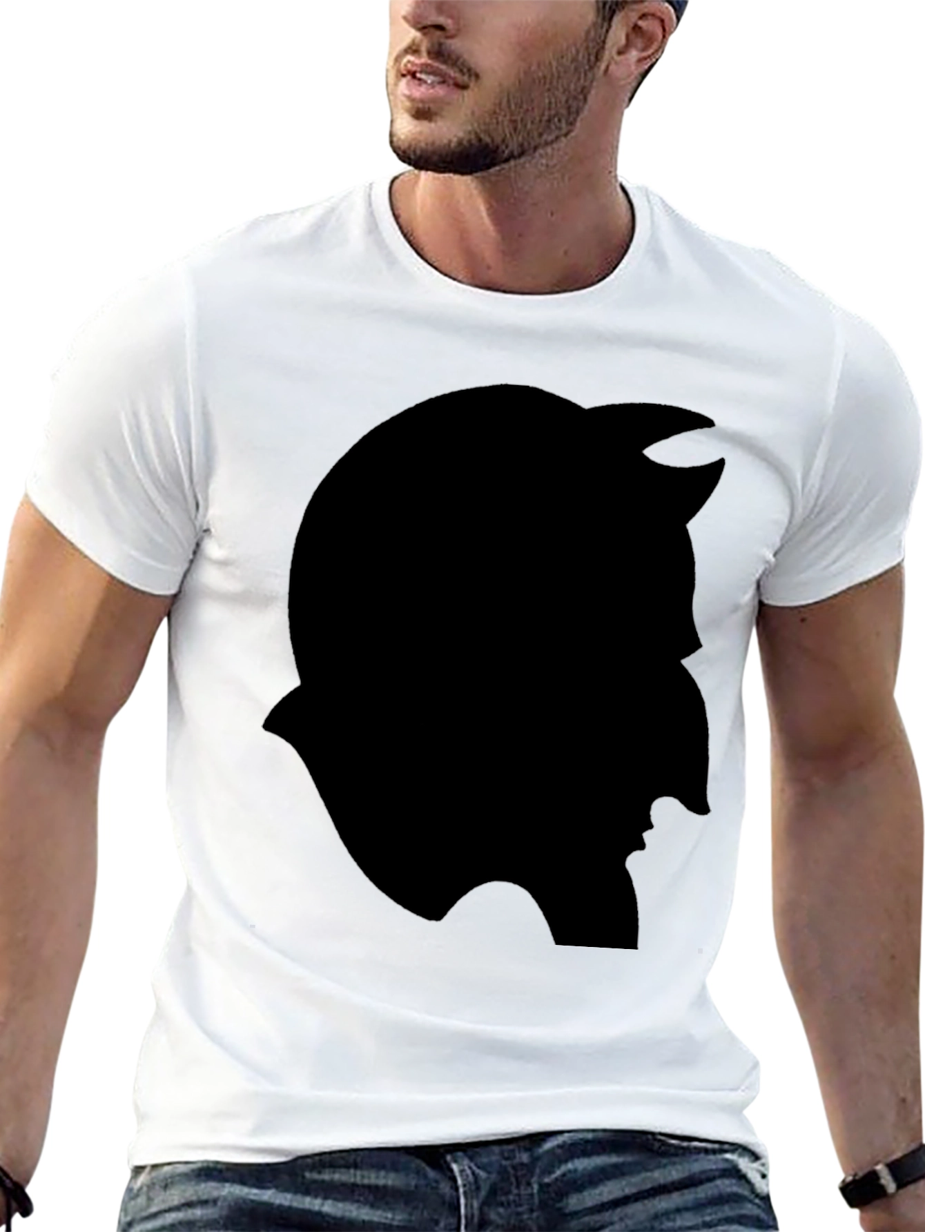 Silhouette Graphic T-Shirt - Mens Black Tee