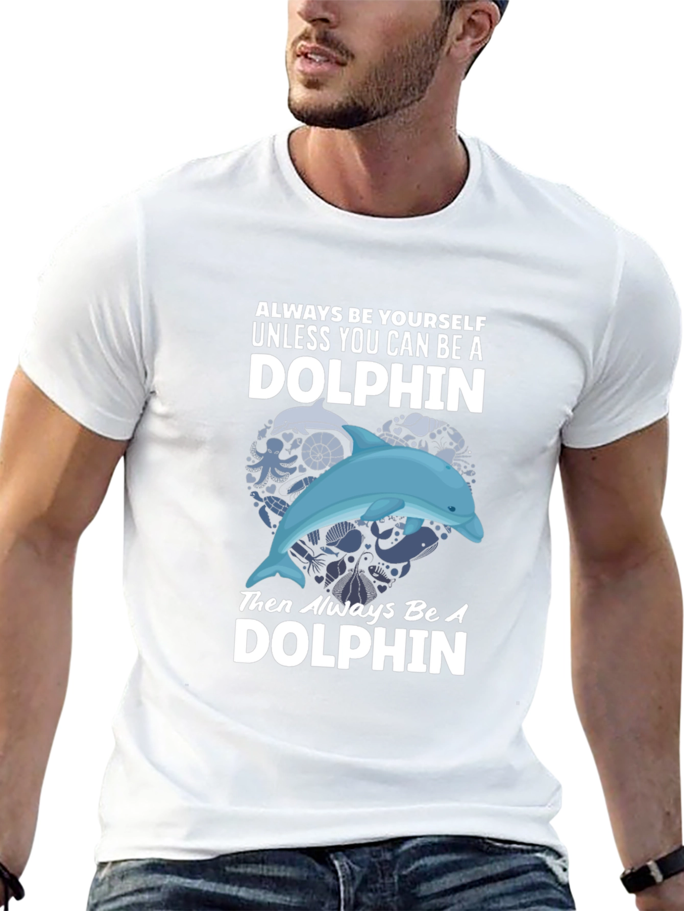 Dolphin Graphic T-Shirt - Always Be Yourself