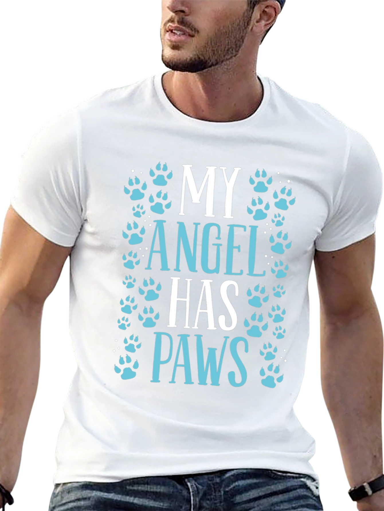 My Angel Has Paws Graphic Tee