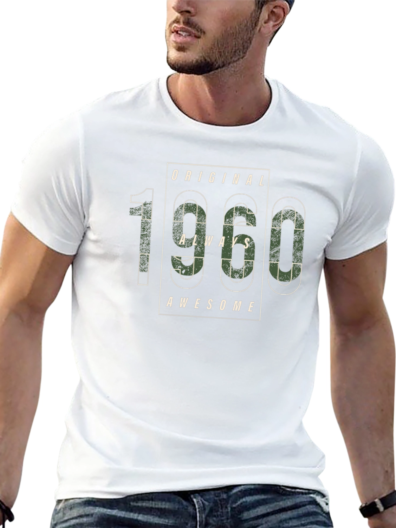 Original 1960 Always Awesome Black T-Shirt