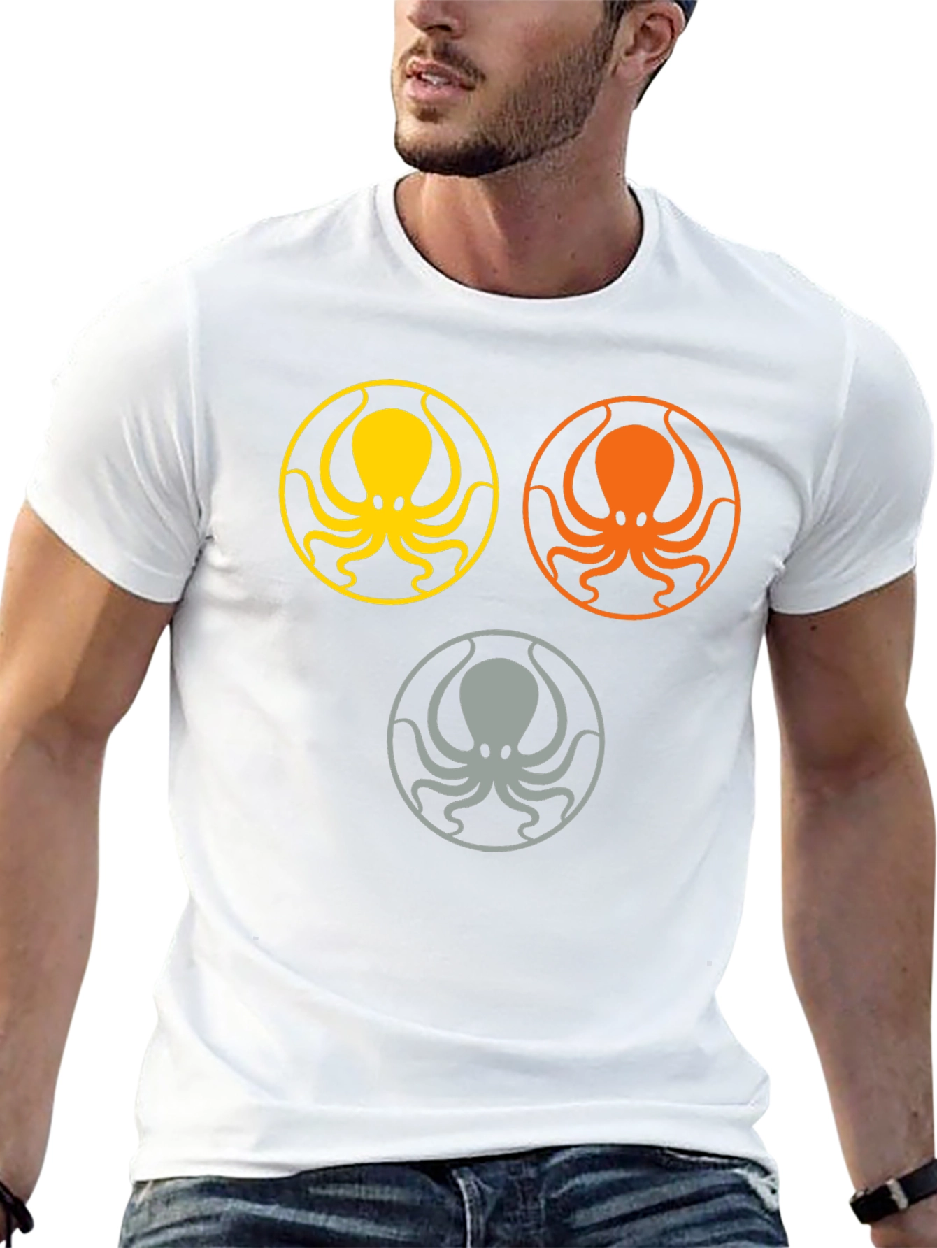 Octopus Graphic Tee - Stylish Sea Life Design