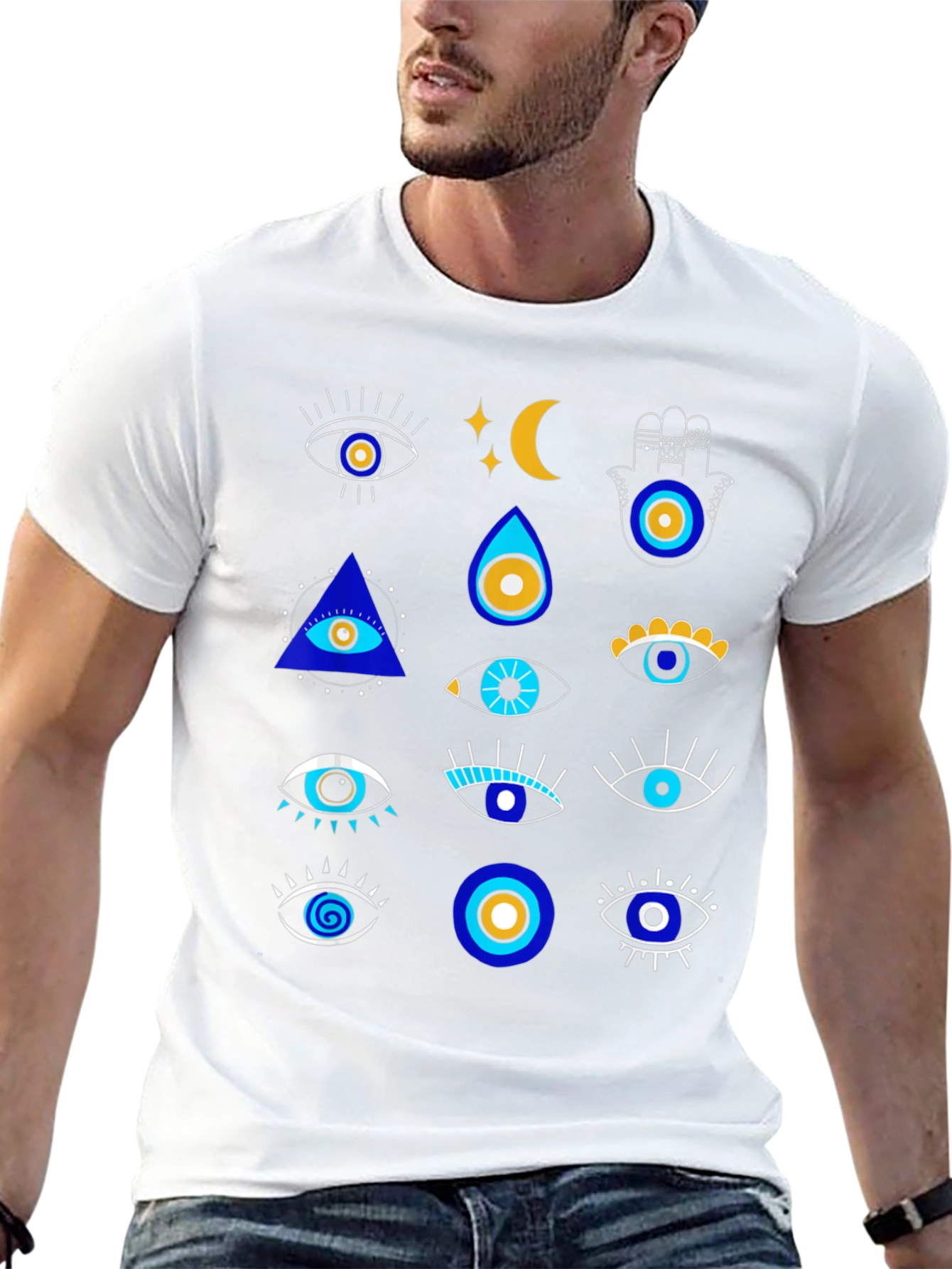 Evil Eye Graphic Tee - Stylish Protection
